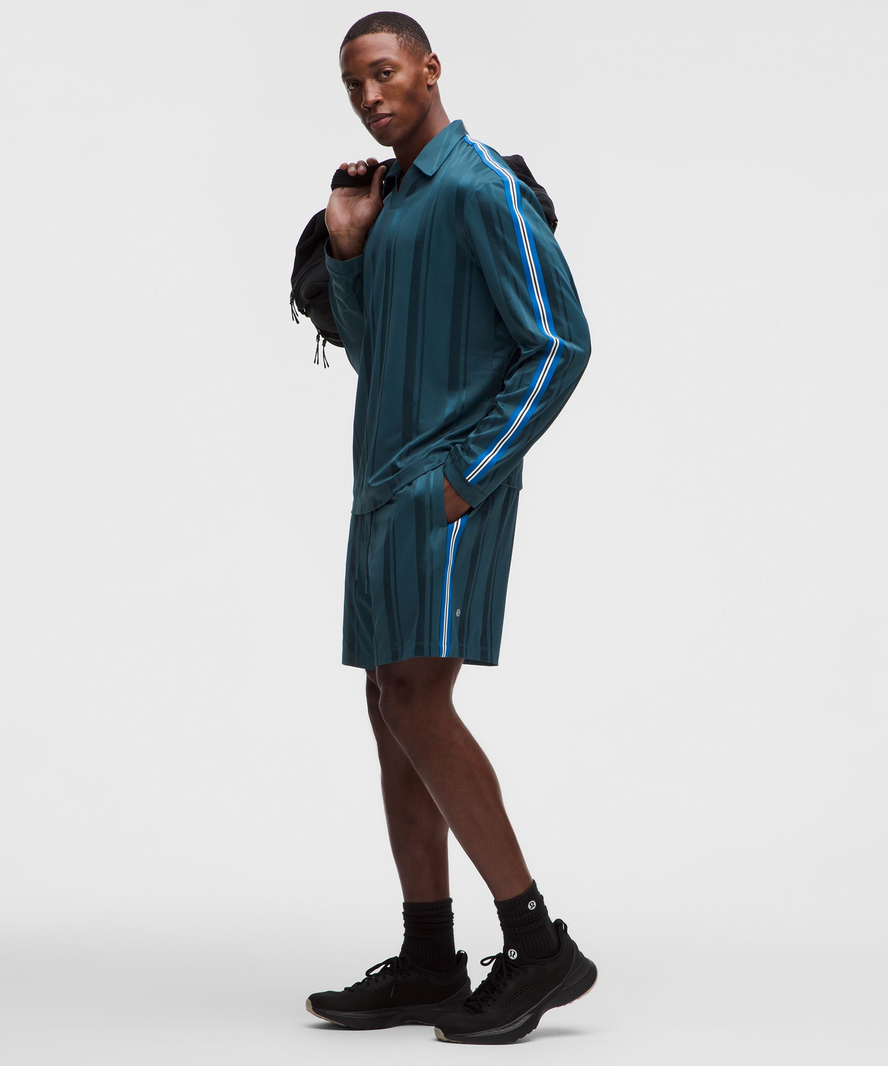 Knit Stripe Linerless Training Short 7"