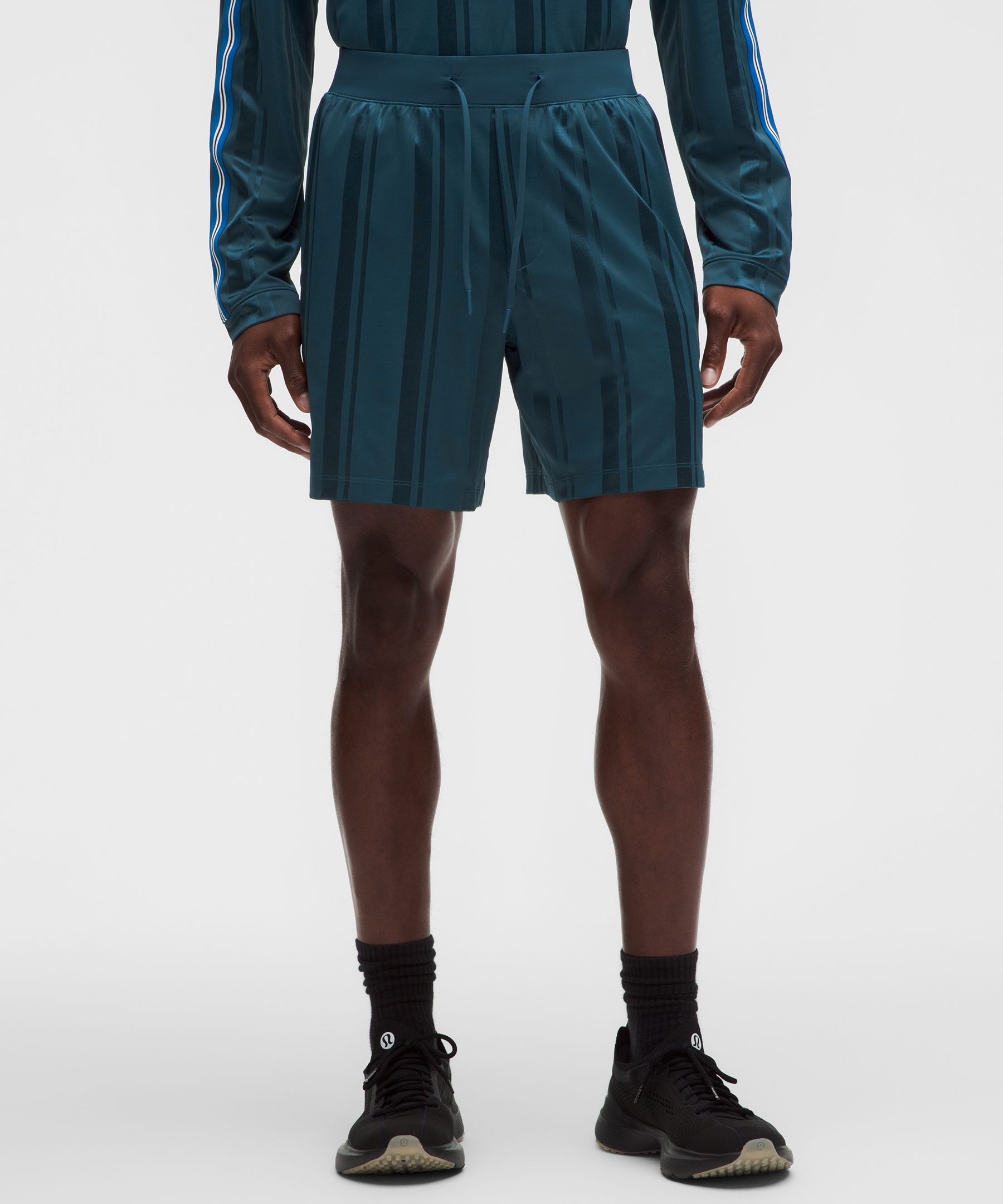 Knit Stripe Linerless Training Short 7"