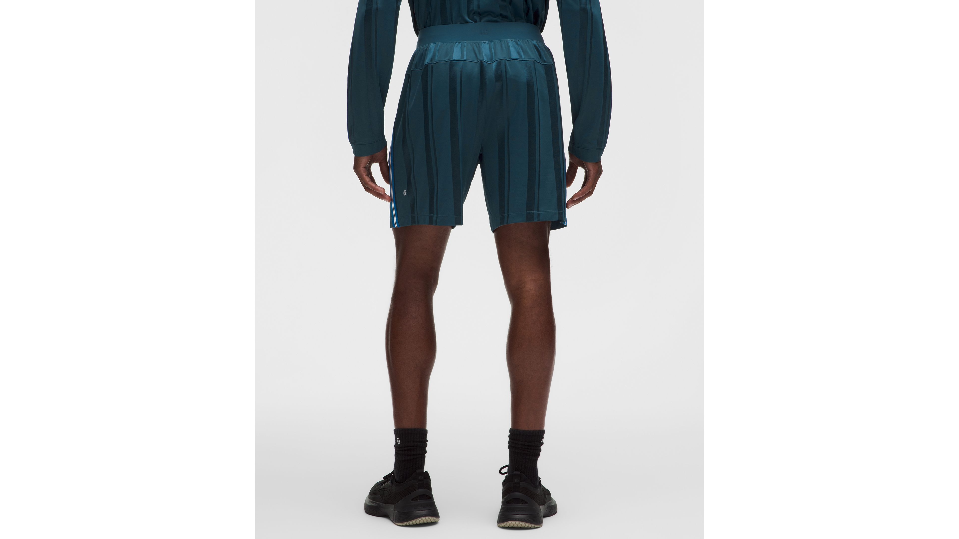 Knit Stripe Linerless Training Short 7"