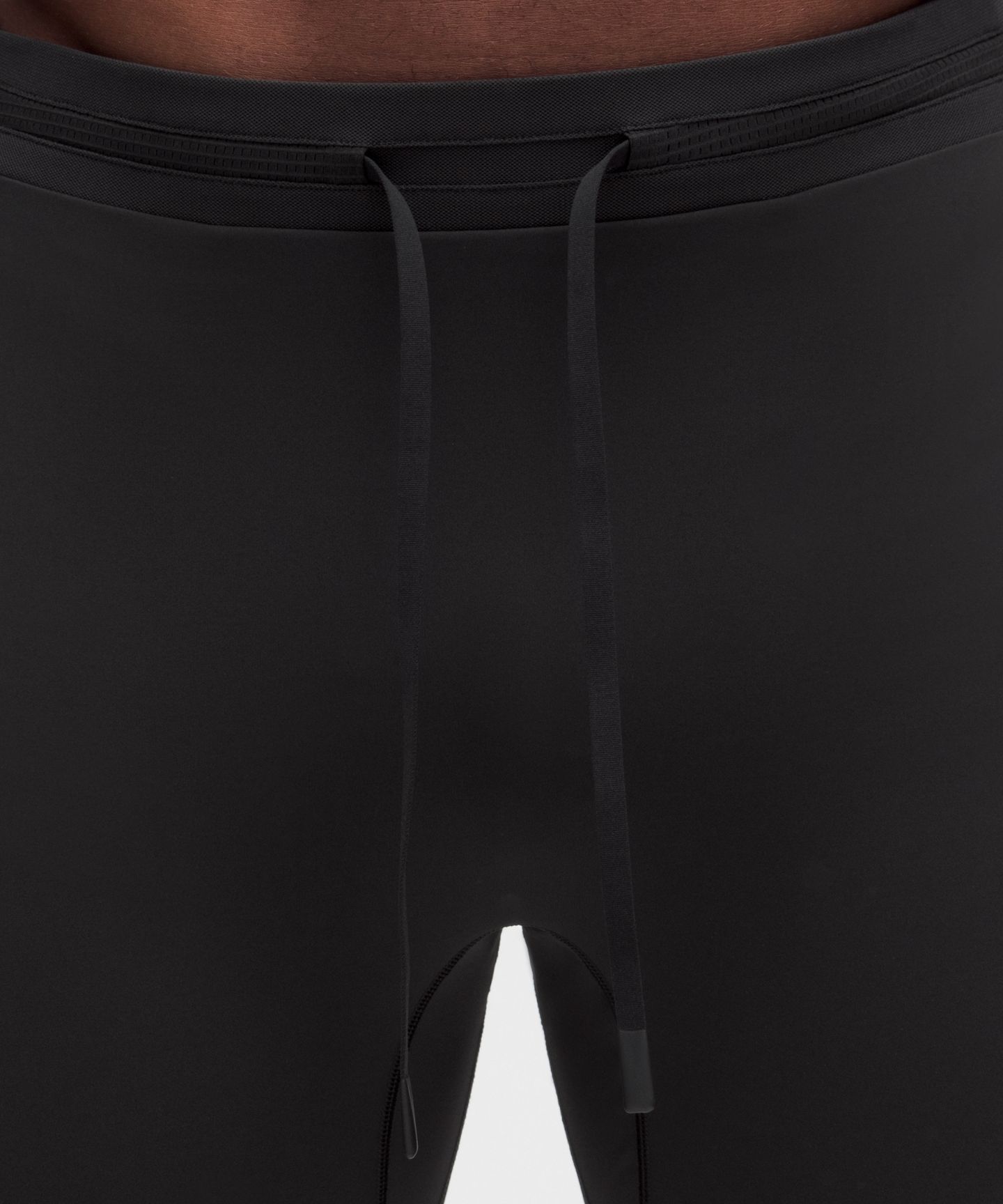 Мужские полулеггинсы Lululemon Fast and Free 8", обновлённый дизайн, цвет: Чёрный — фото 4