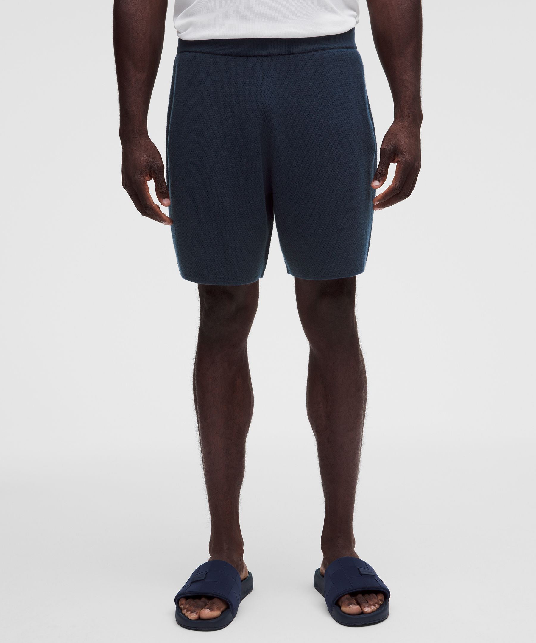 Cotton-Blend Knit Short 7"