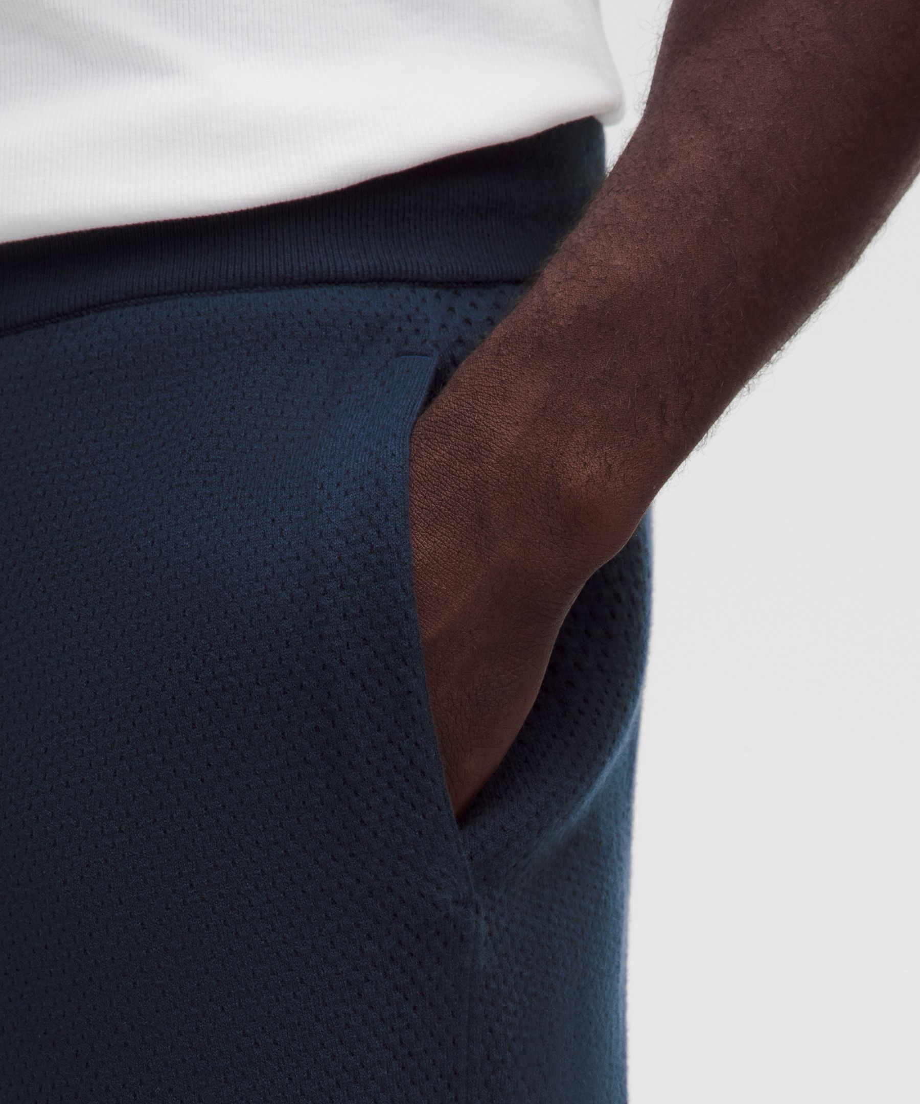 Cotton-Blend Knit Short 7"