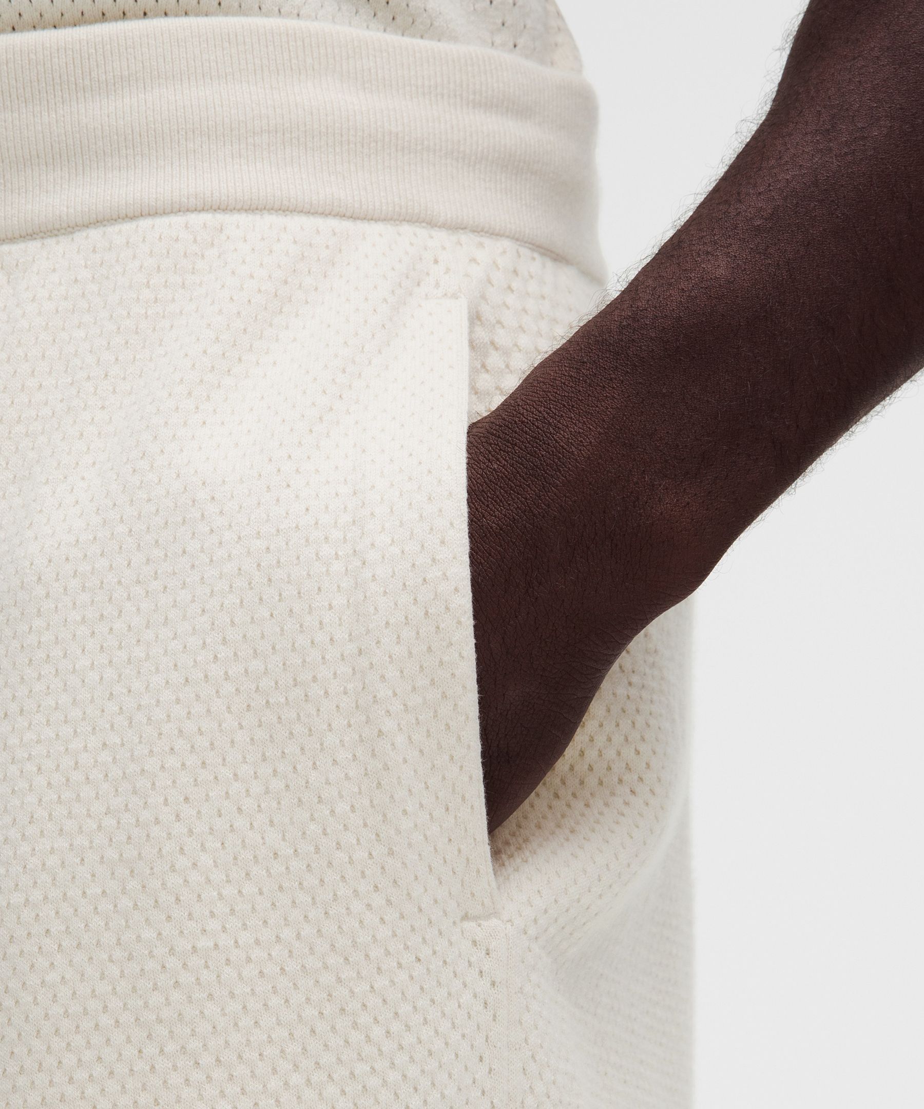 Cotton-Blend Knit Short 7"