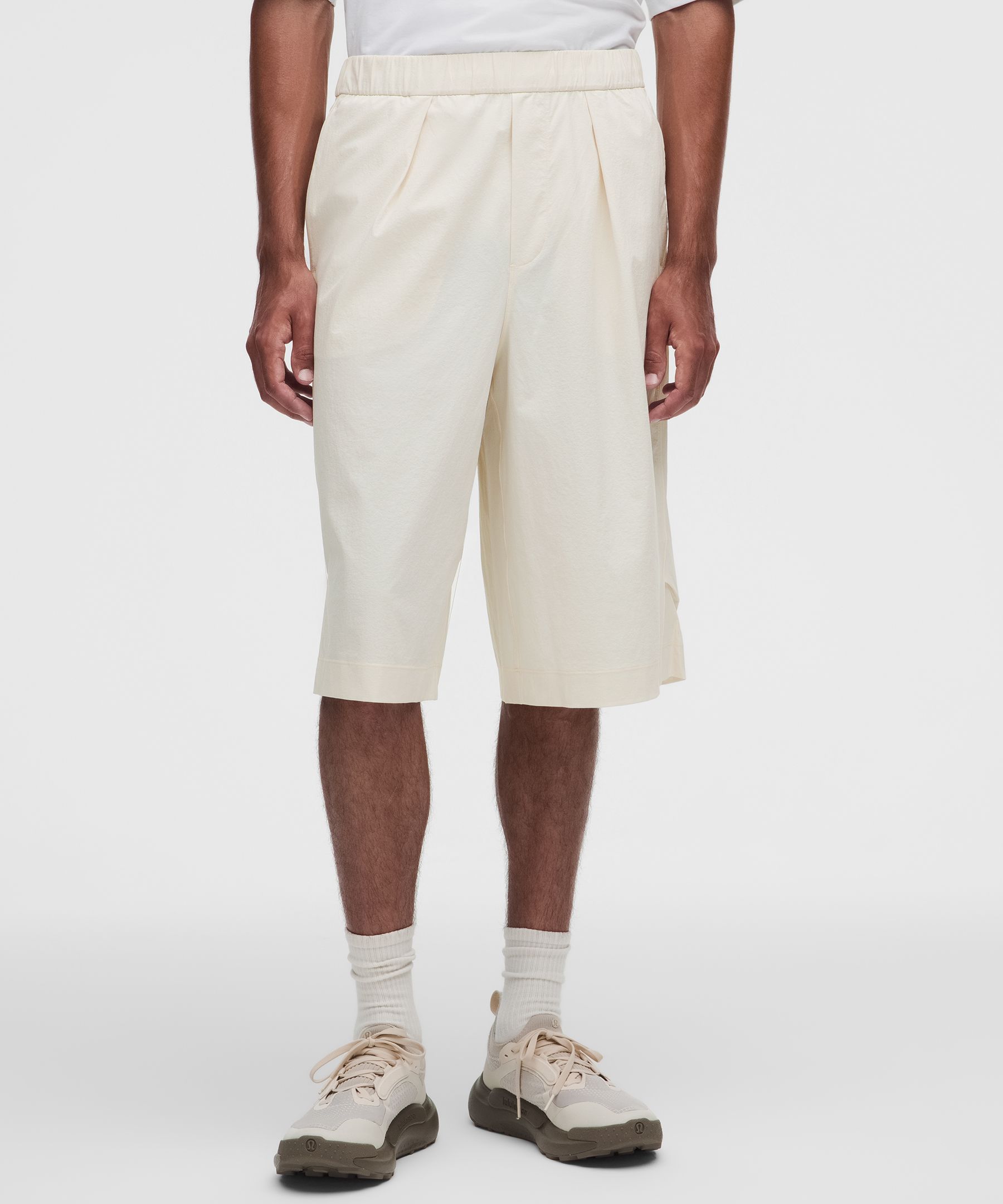 Stretch-Woven Knee-Length Short 14"