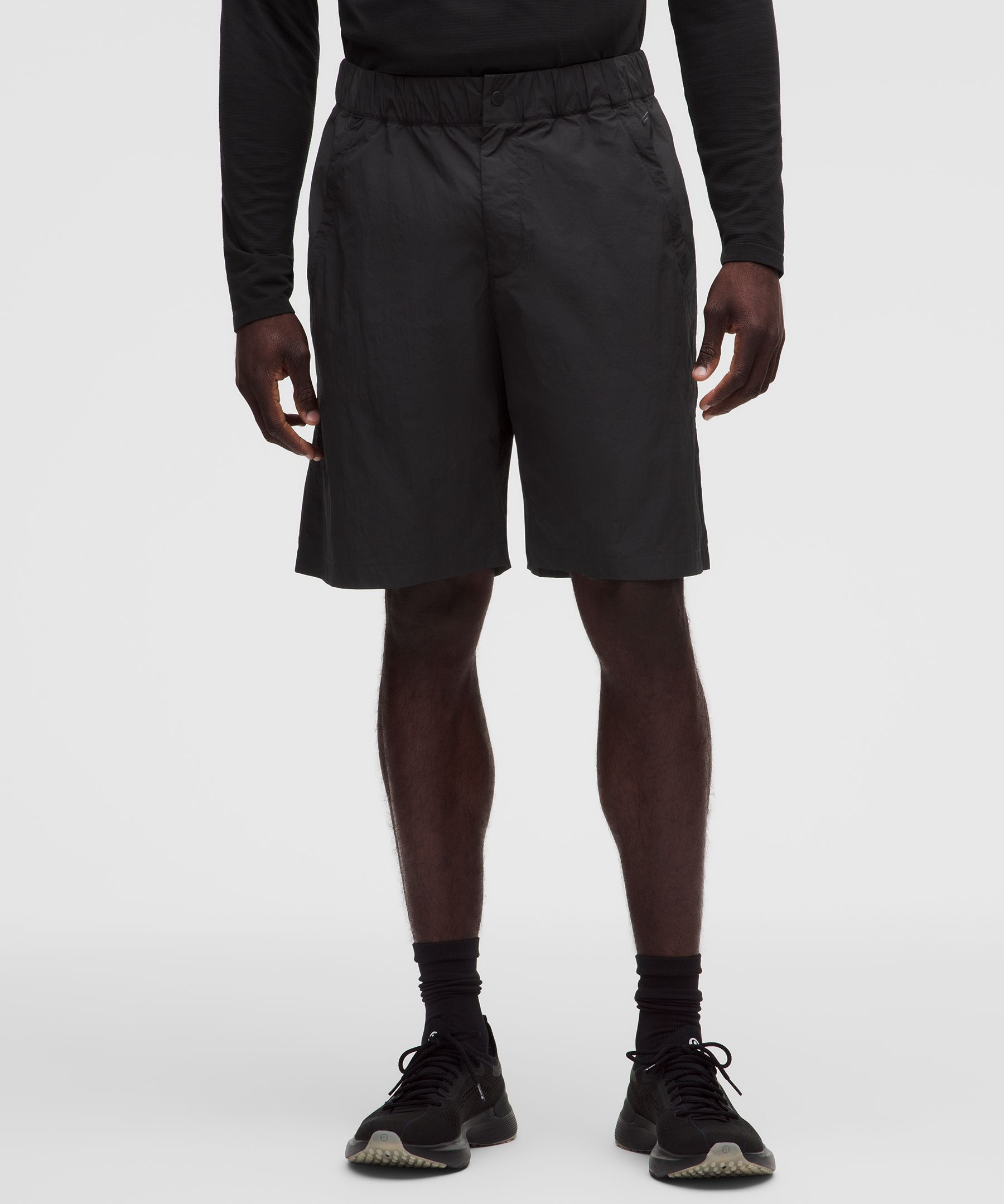 Nylon Relaxed Track Short 9"