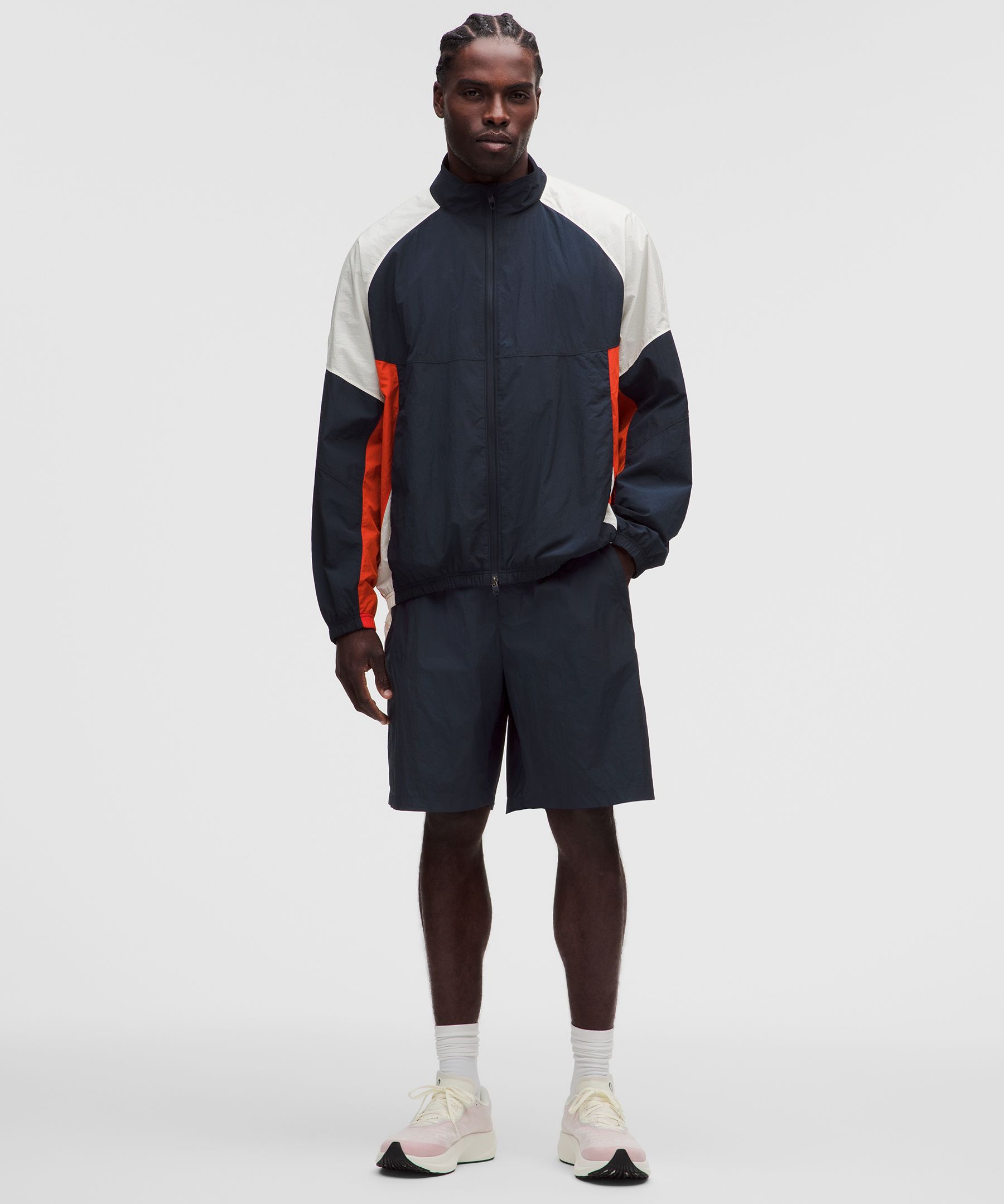 Nylon Relaxed Track Short 9"