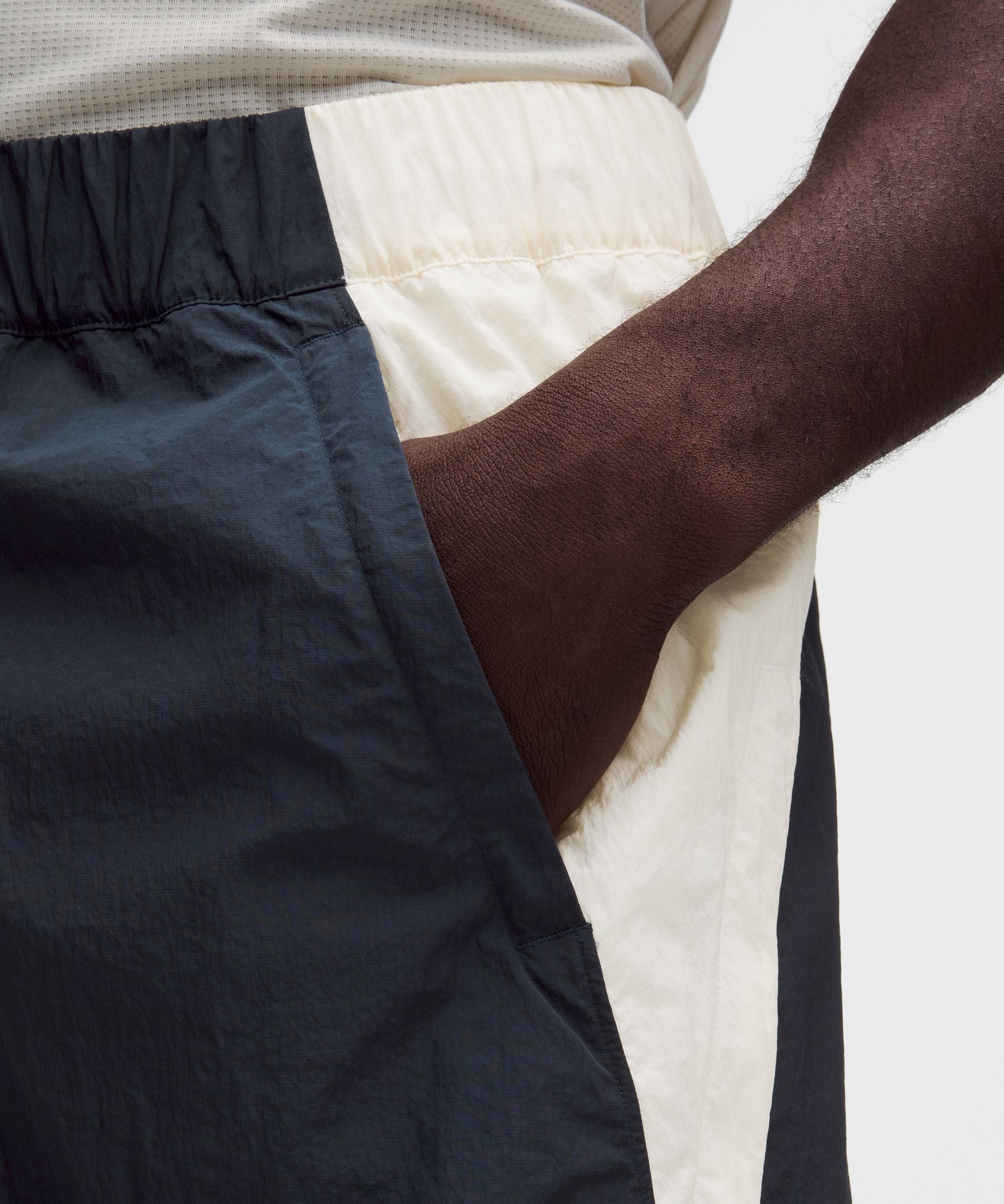 Nylon Relaxed Track Short 9"