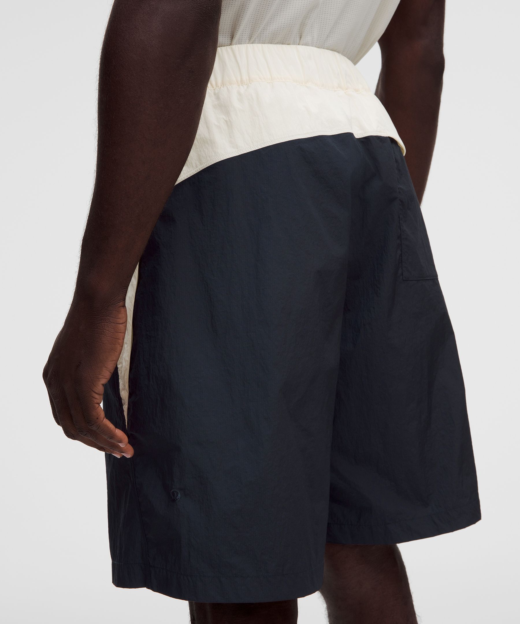 Nylon Relaxed Track Short 9"