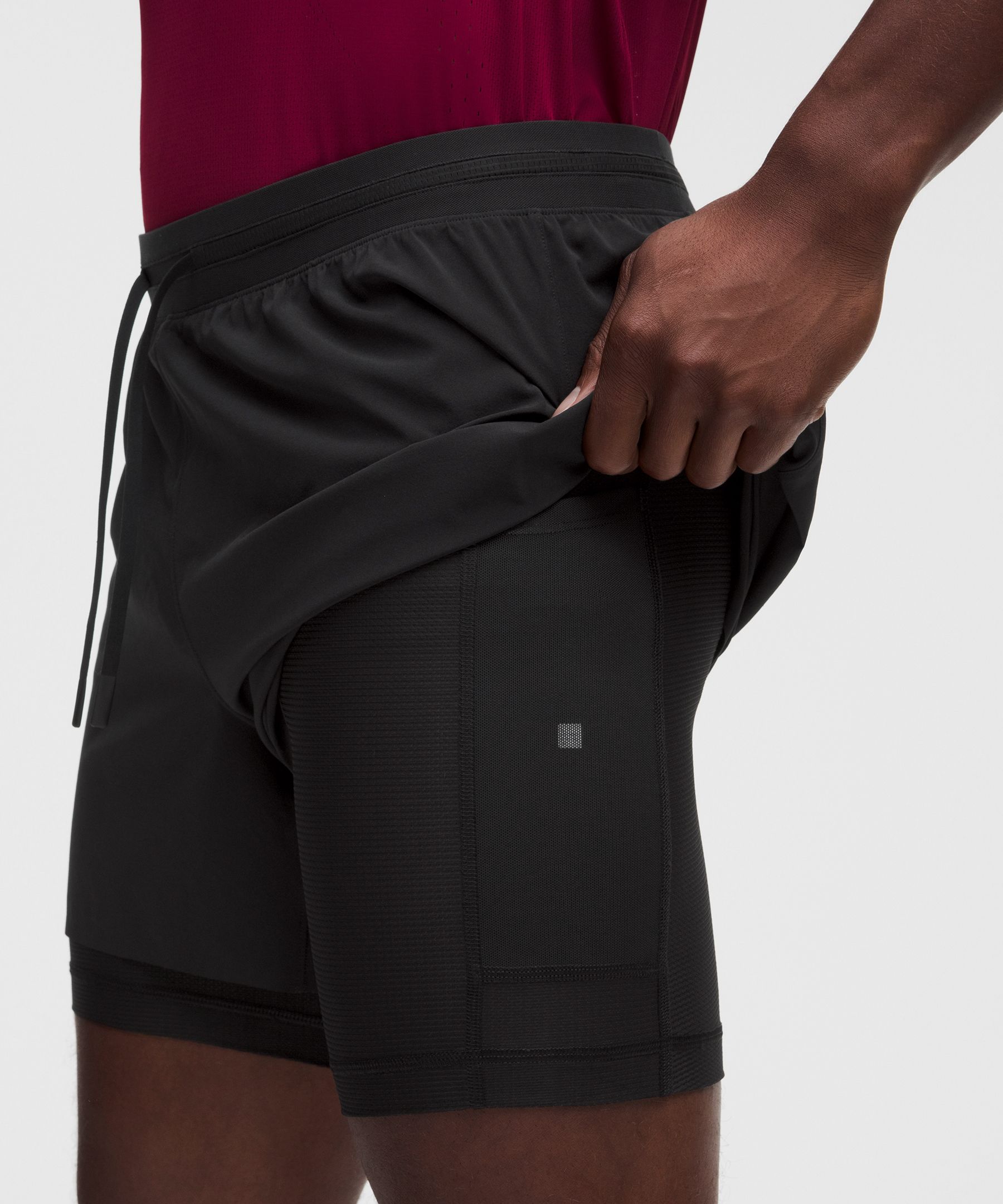 Short de running doubl&eacute; Fast and Free 13&nbsp;cm *Nouveau design