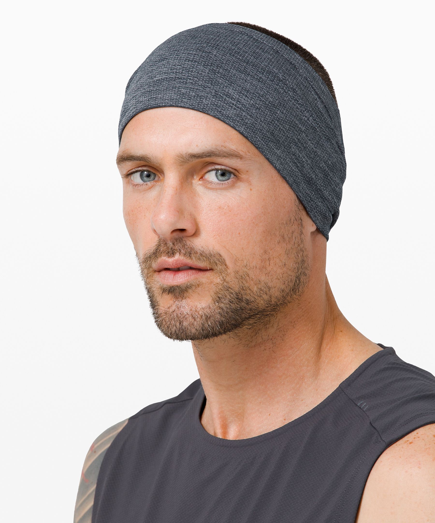 Lululemon Metal Vent Tech Headband In Chambray/true Navy