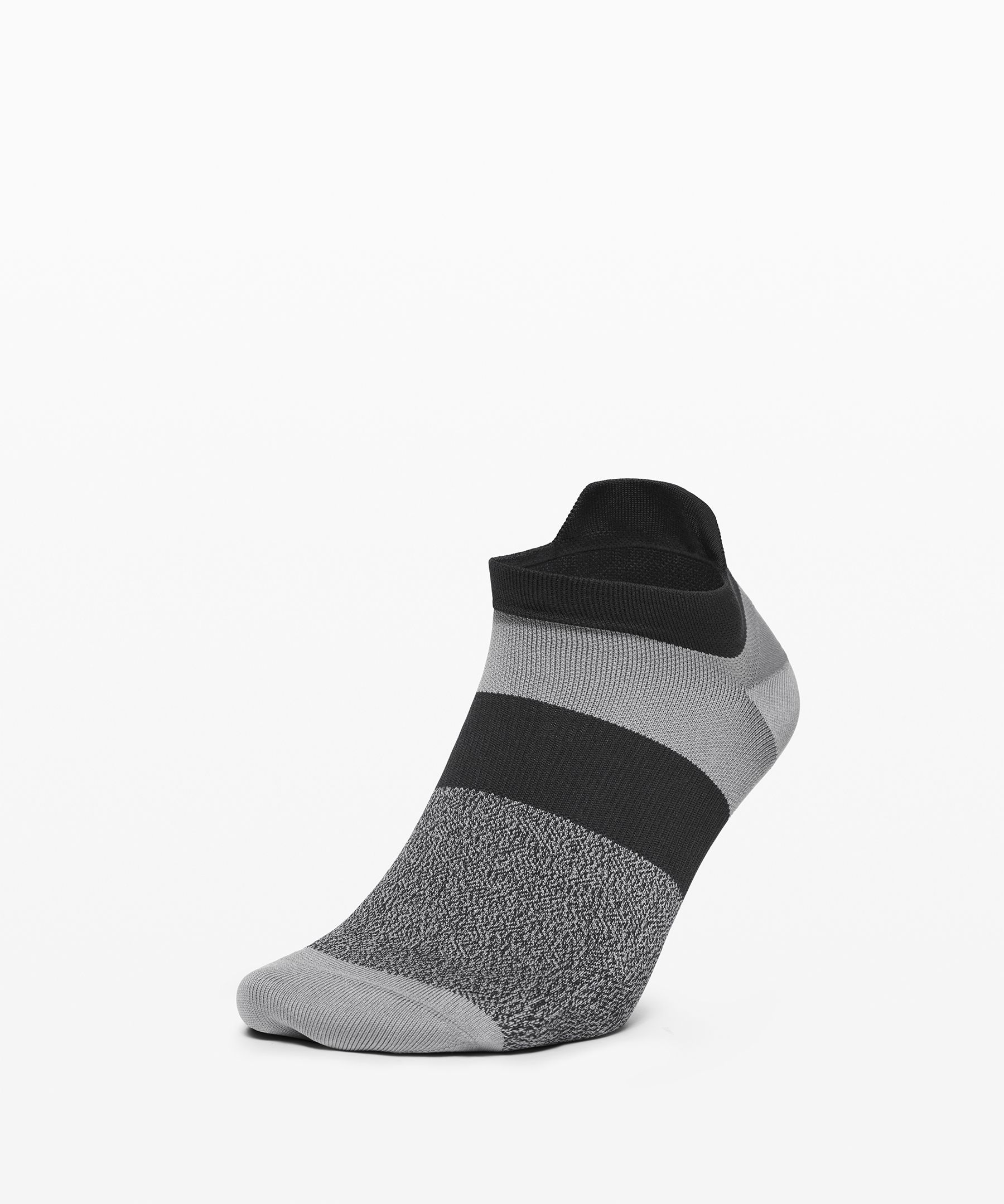 Lululemon Surge Tab Sock *silver In Asphalt Grey/black/asphalt Grey