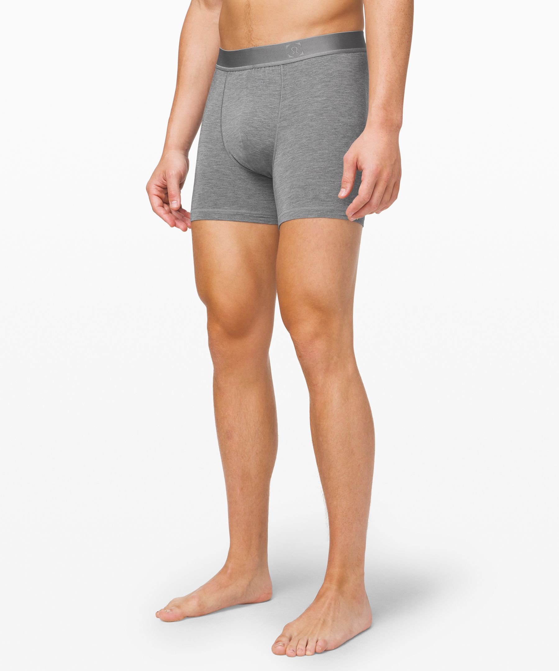 Lululemon Always In Motion Boxers 5" In Heathered Core Medium Grey