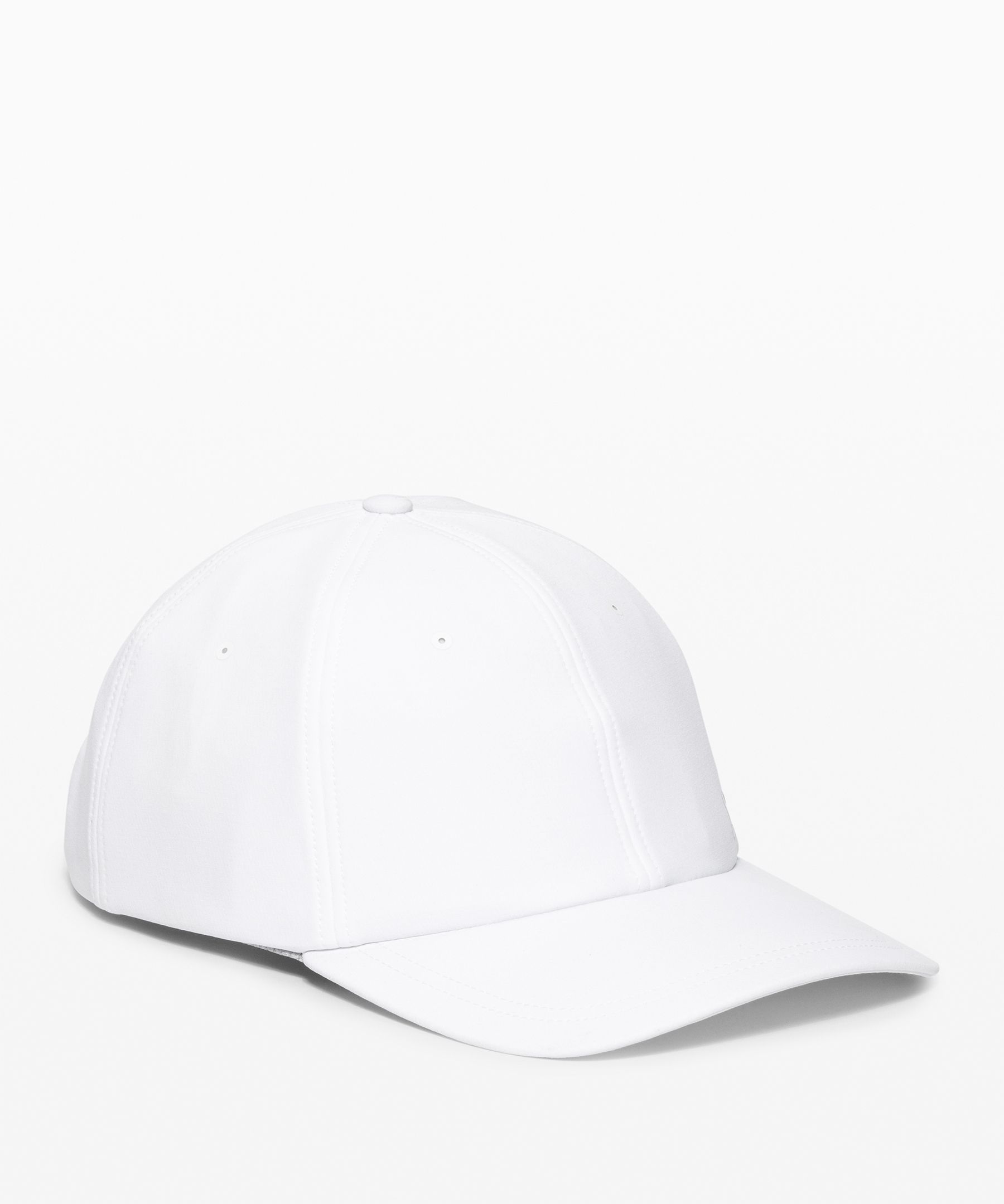 white ball cap