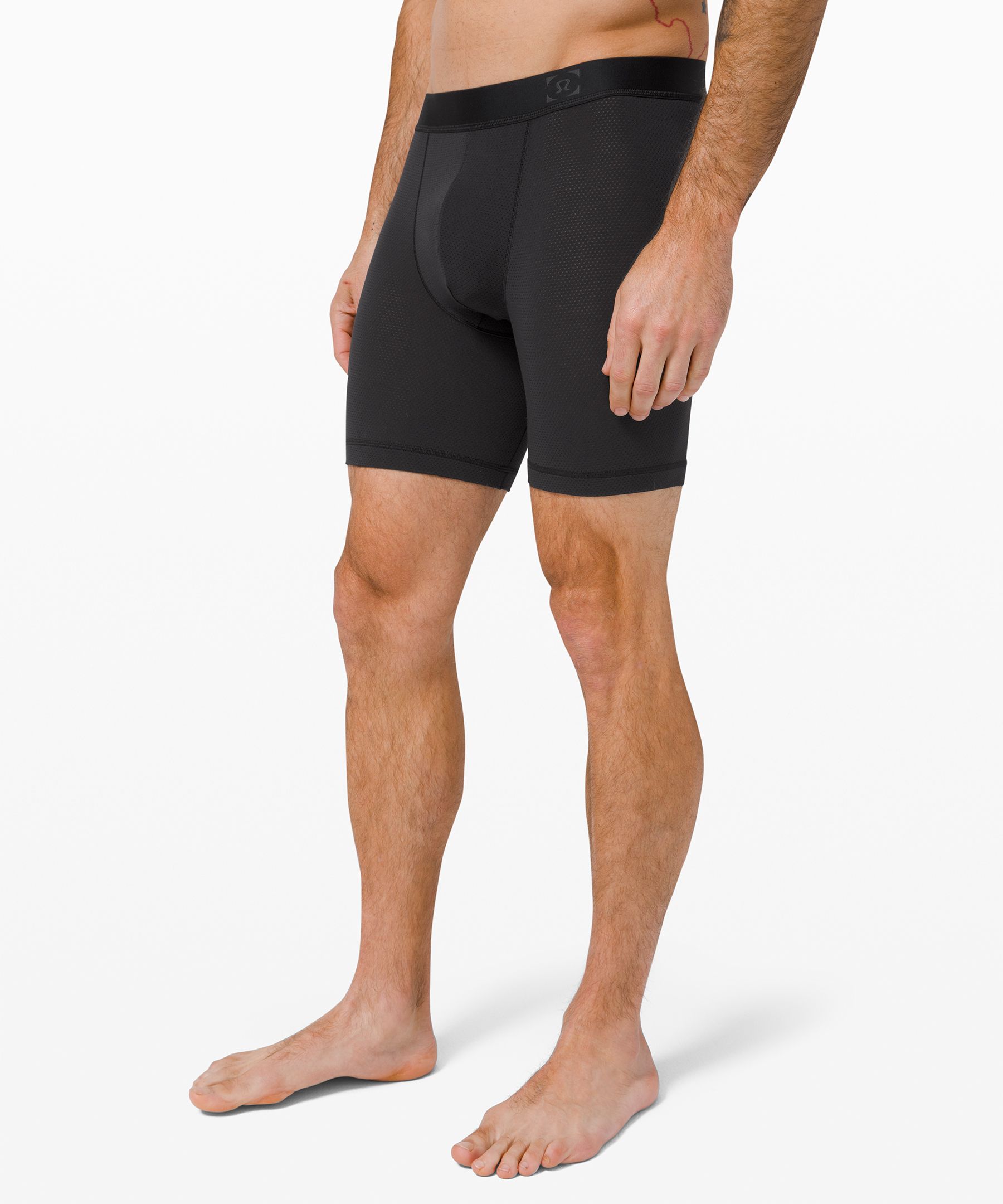 Lululemon Always In Motion Boxers Mesh 7" In Black