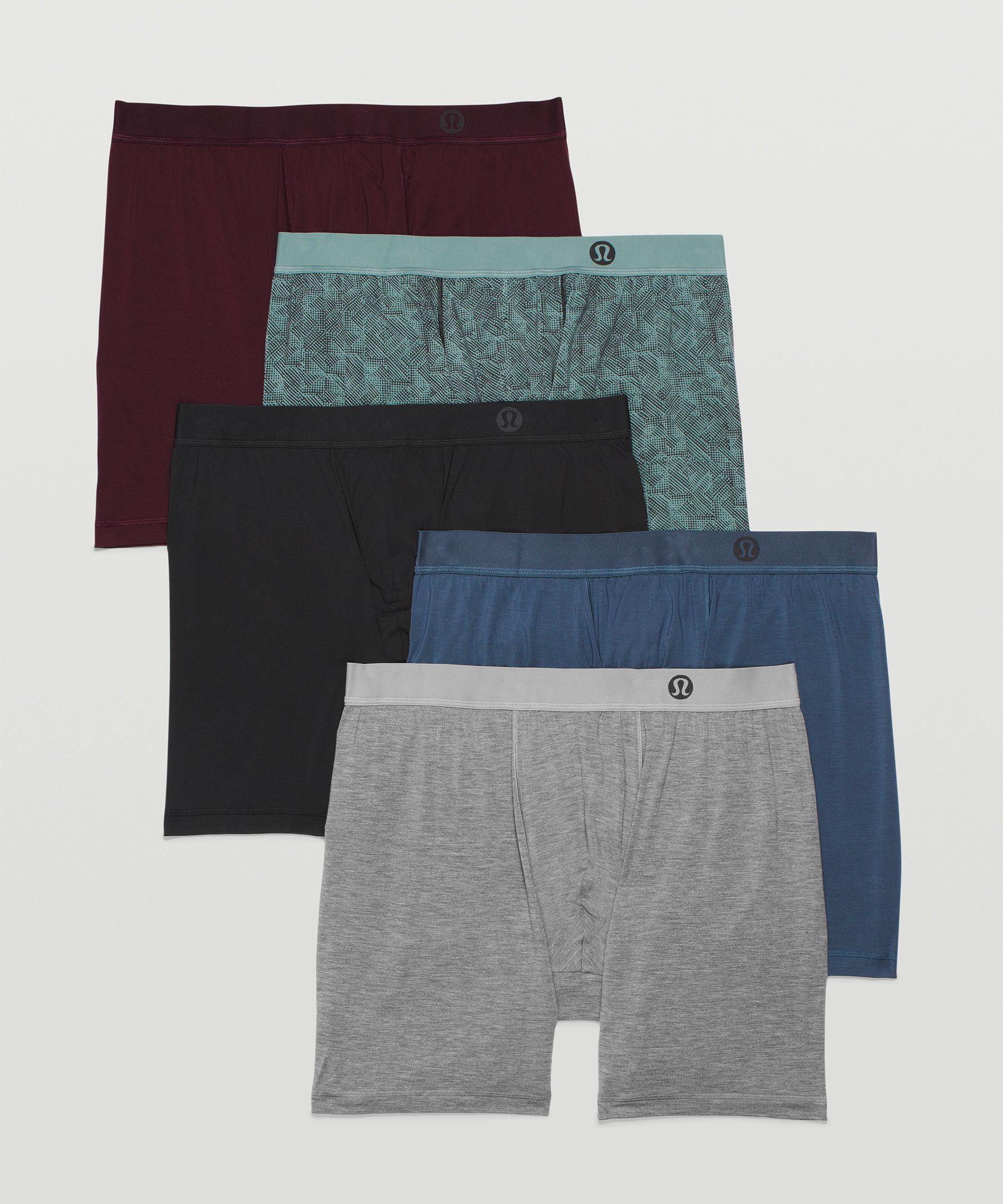 Lululemon Always In Motion Long Boxers 7 5 Pack In Lunar Rock