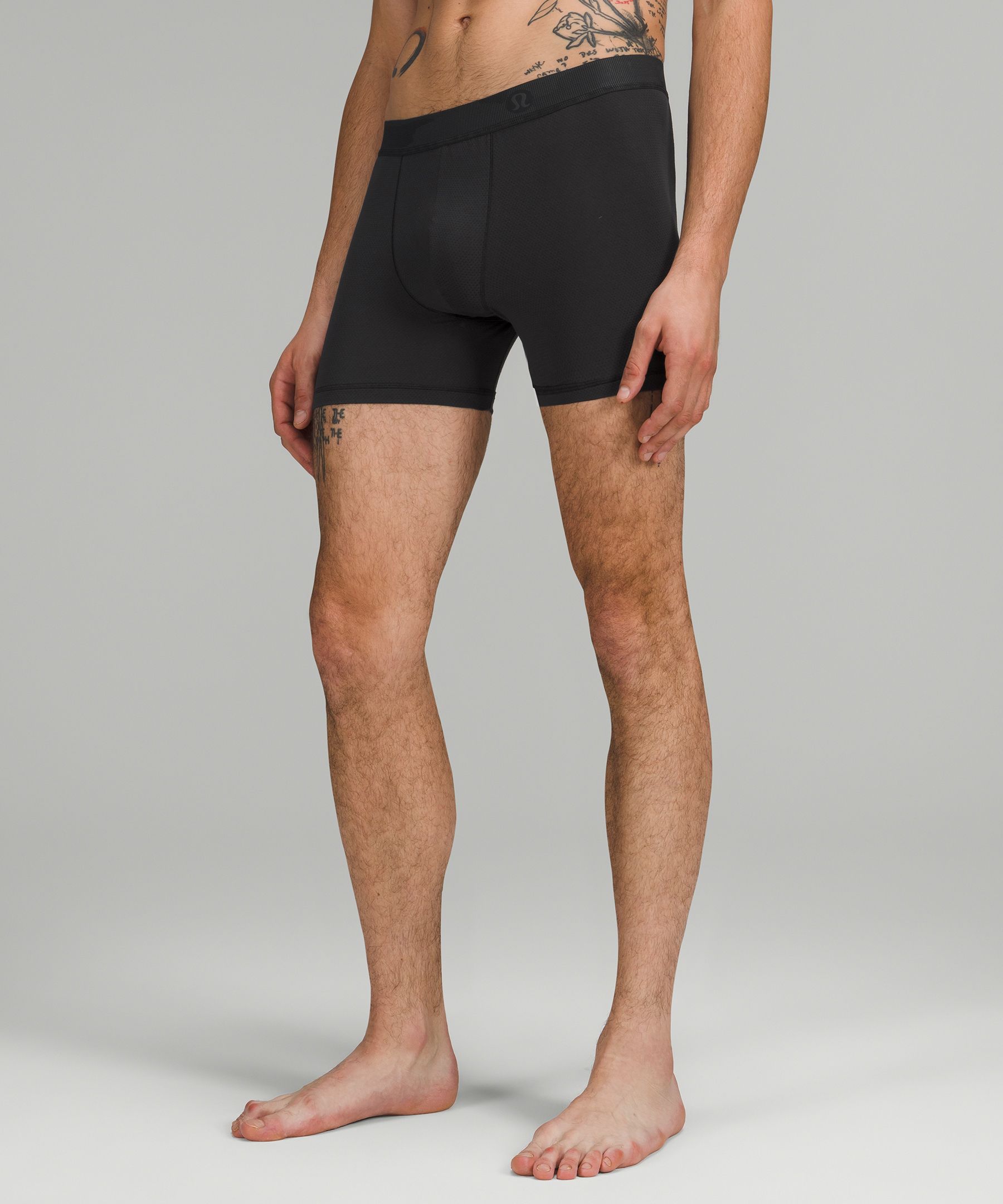 Lululemon Always In Motion Mesh Boxers 5" 3 Pack In Black | ModeSens