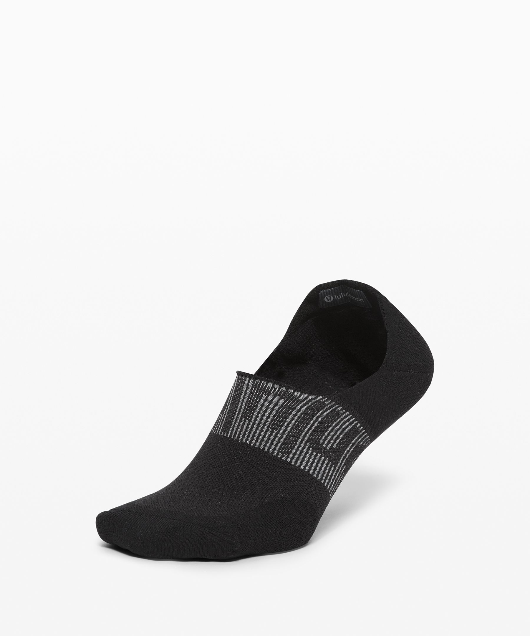 Lululemon Power Stride No-show Socks With Active Grip Anti-stink In Black