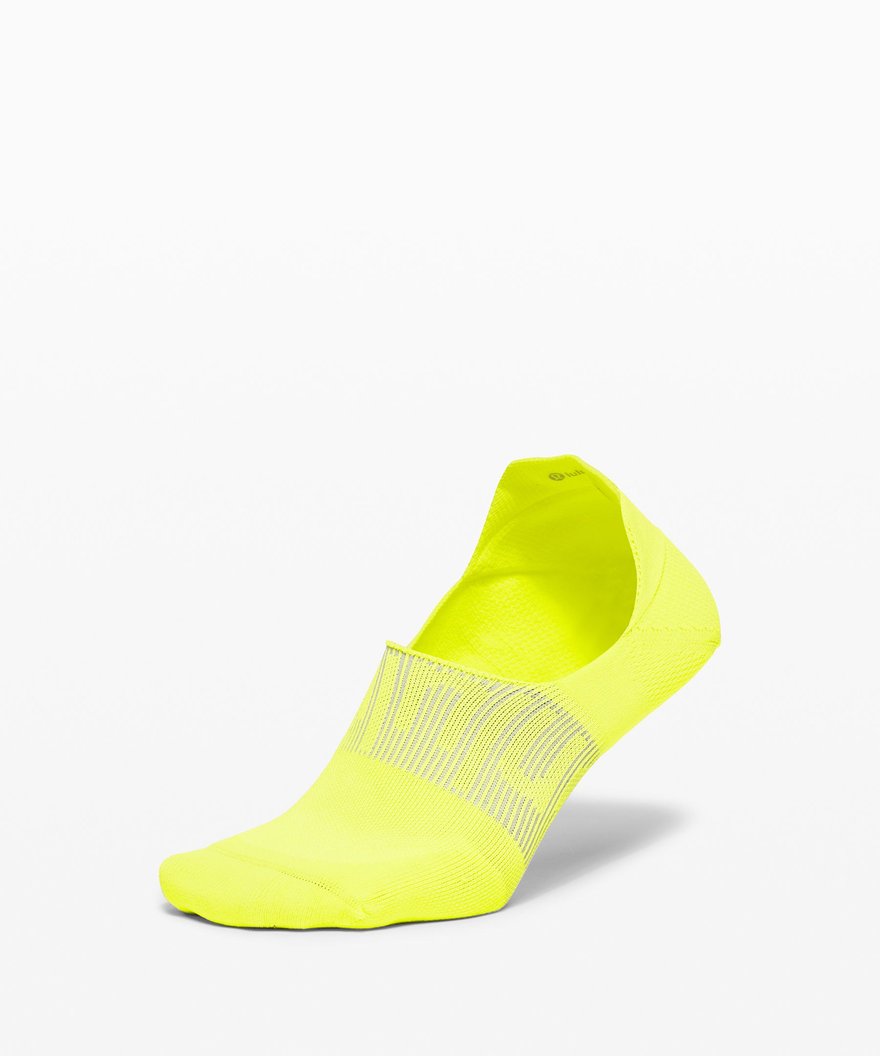 Lululemon Power Stride No Show Sock With Active Grip In Yellow