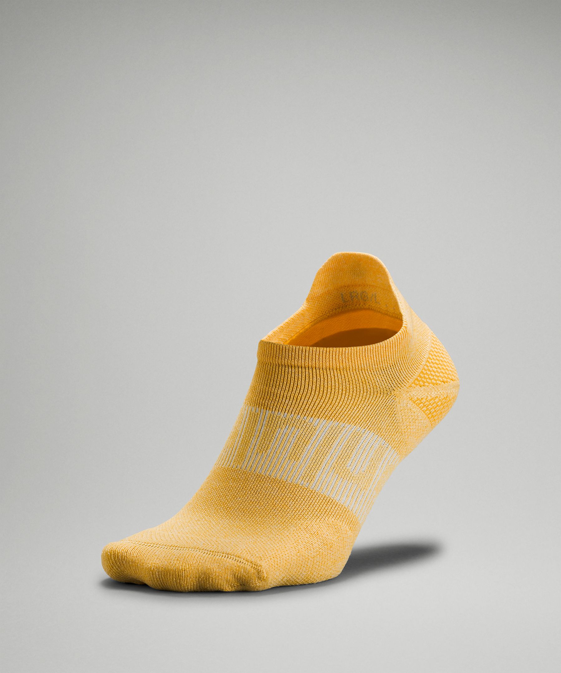 Lululemon Power Stride Tab Socks In Wheat Yellow/white