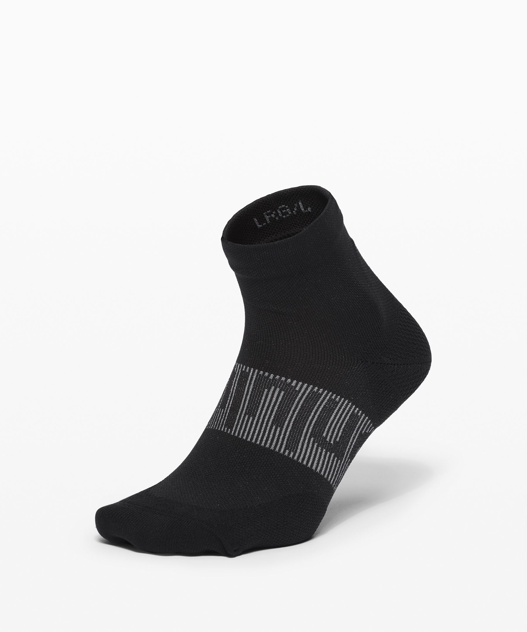 Lululemon Power Stride Ankle Socks Anti-stink In Black