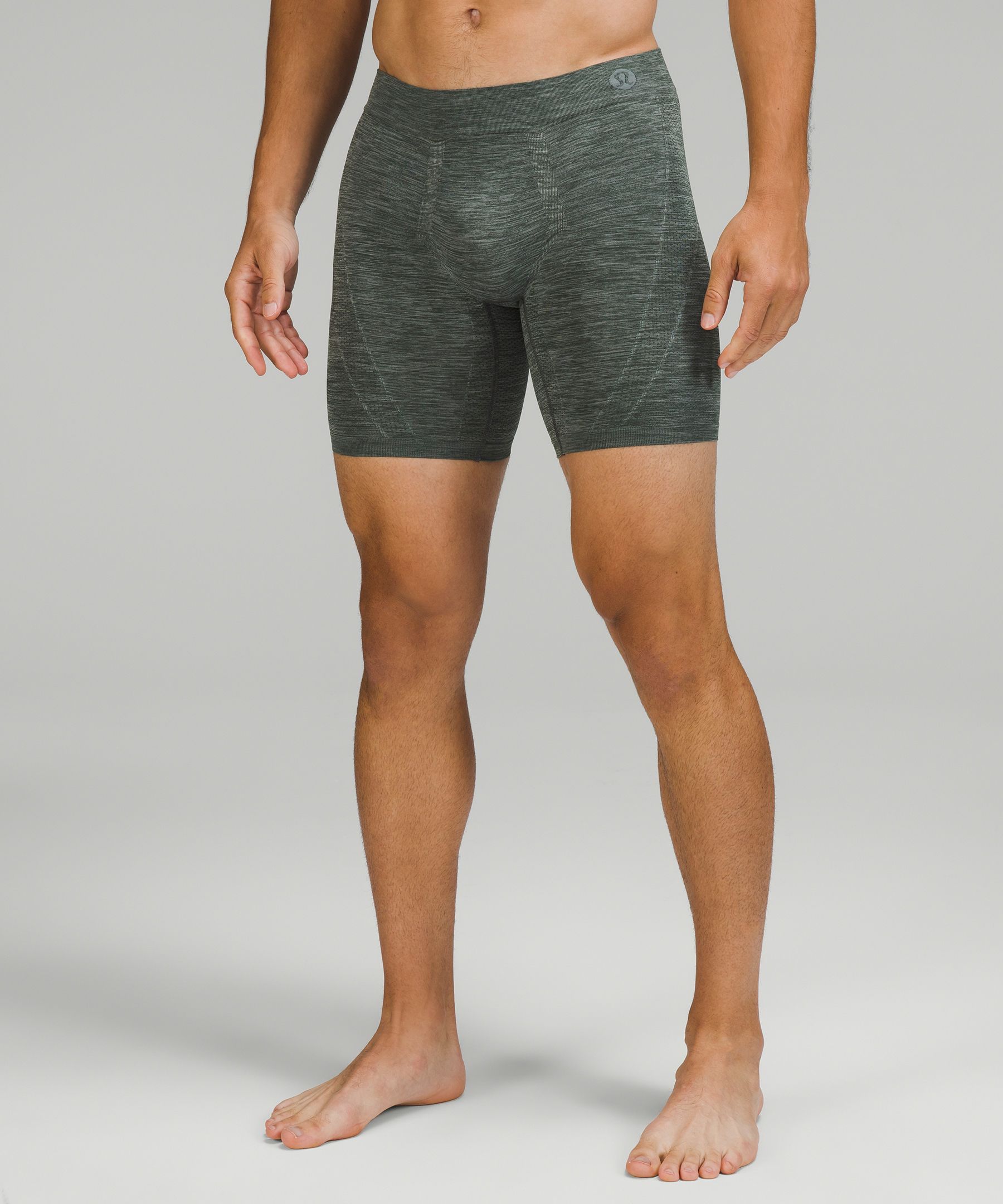 Lululemon Rapid Vent Tech Boxer 7 - Heathered Symphony Blue - lulu fanatics