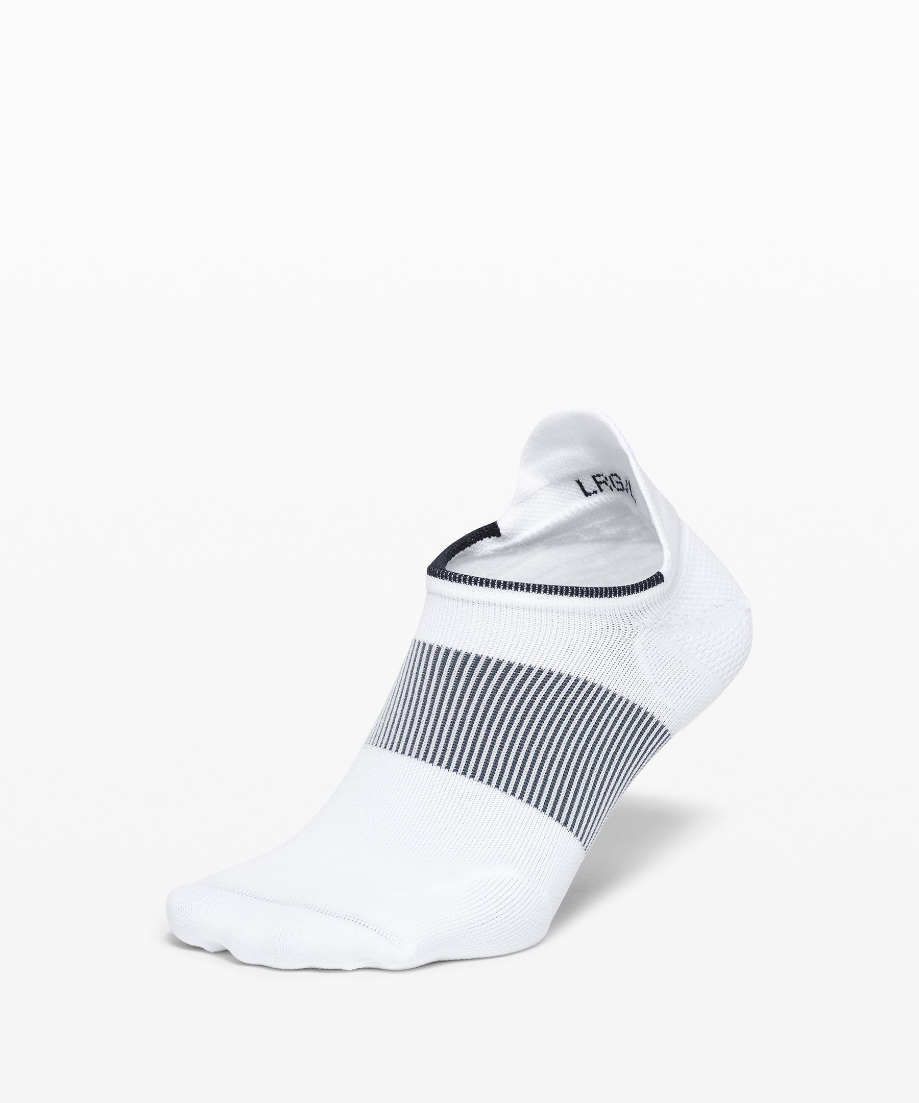 Lululemon Power Stride Tab Socks Stripe In White