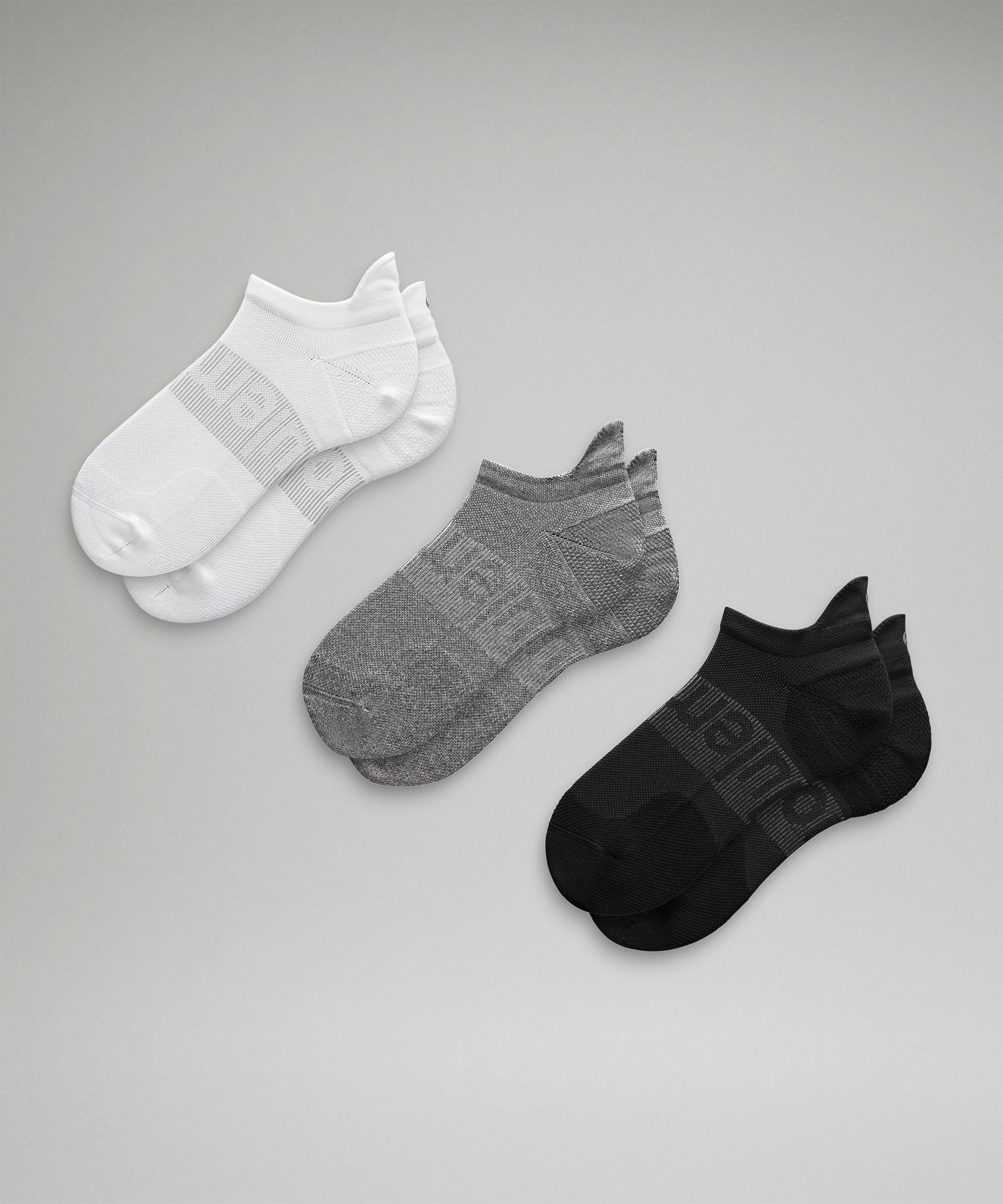 Men's Power Stride Tab Socks 3 Pack - Grey