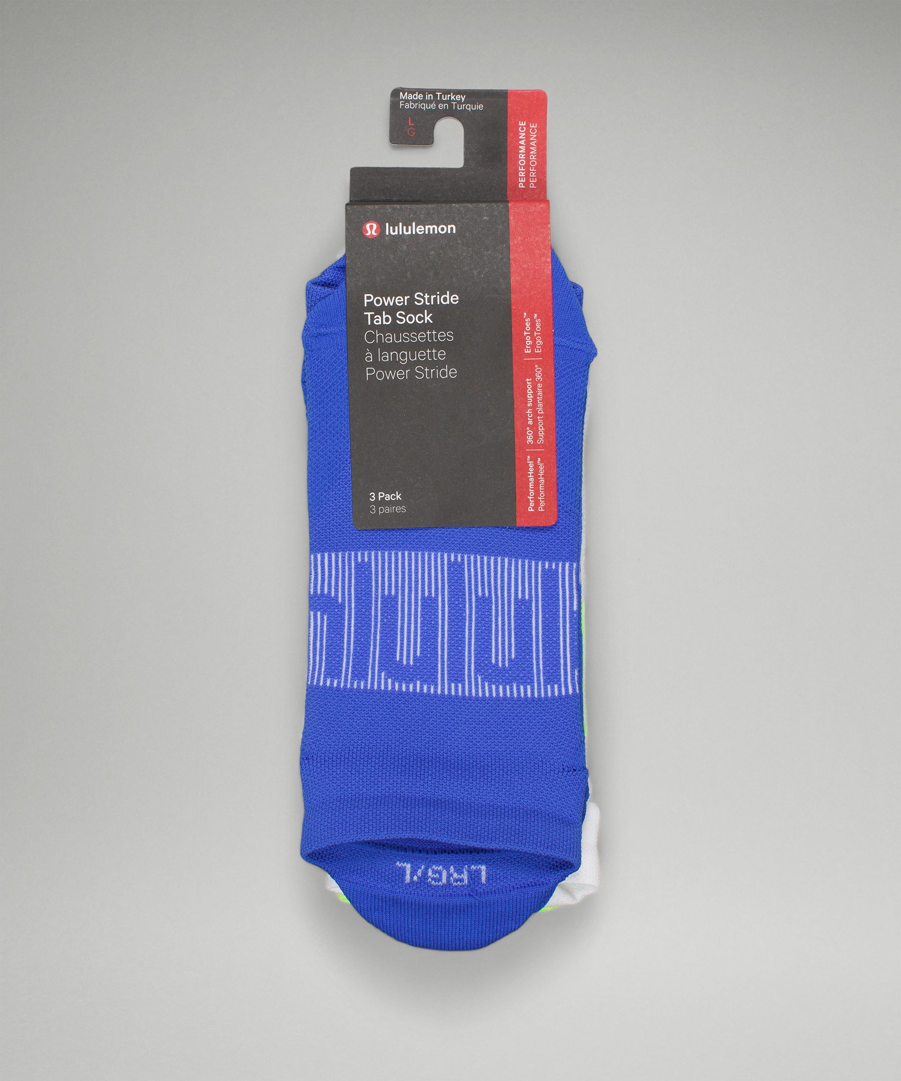 LULULEMON Power Stride organic cotton-blend socks