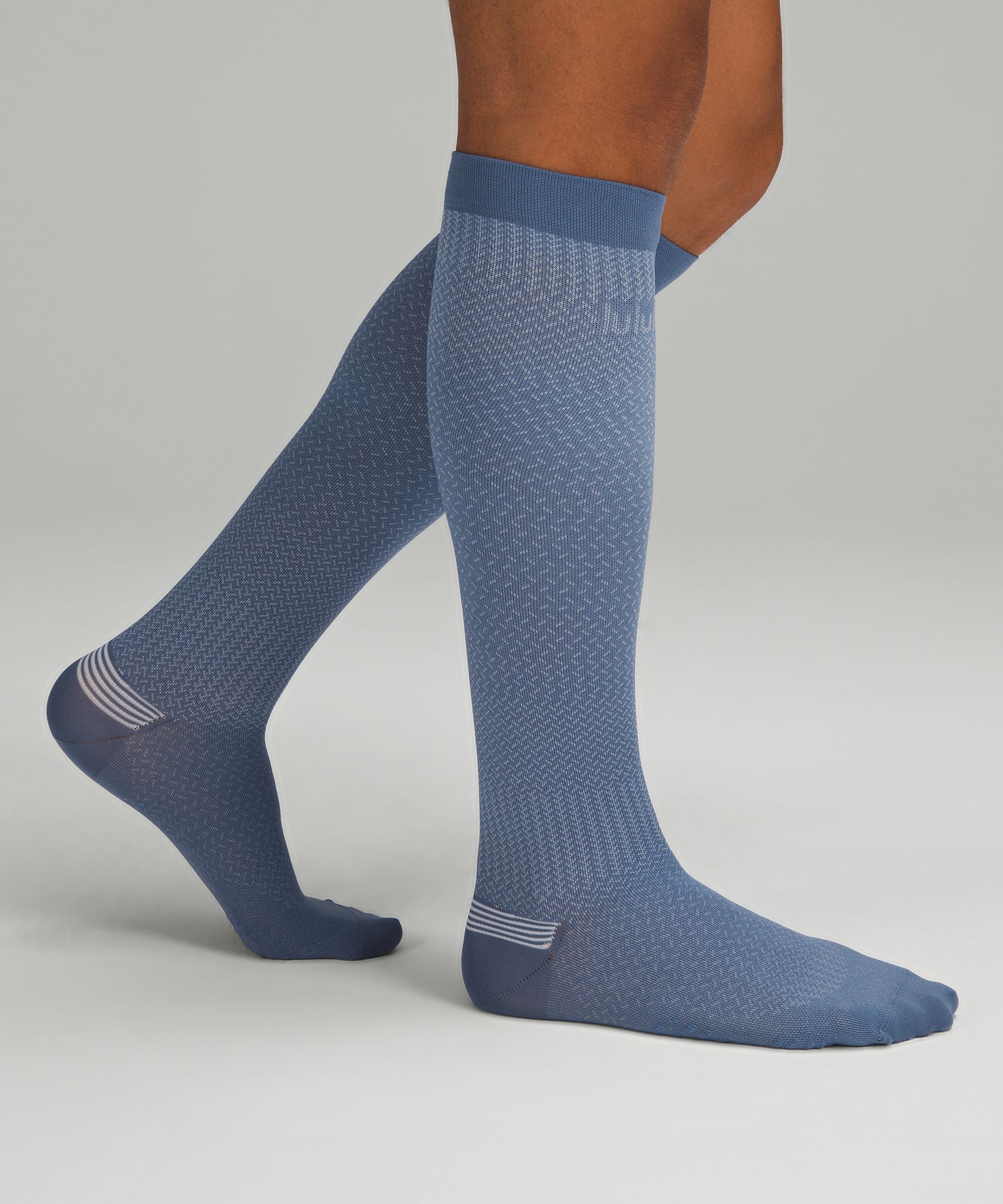 Shop Lululemon Micropillow Compression Knee-high Running Socks Light Cushioning