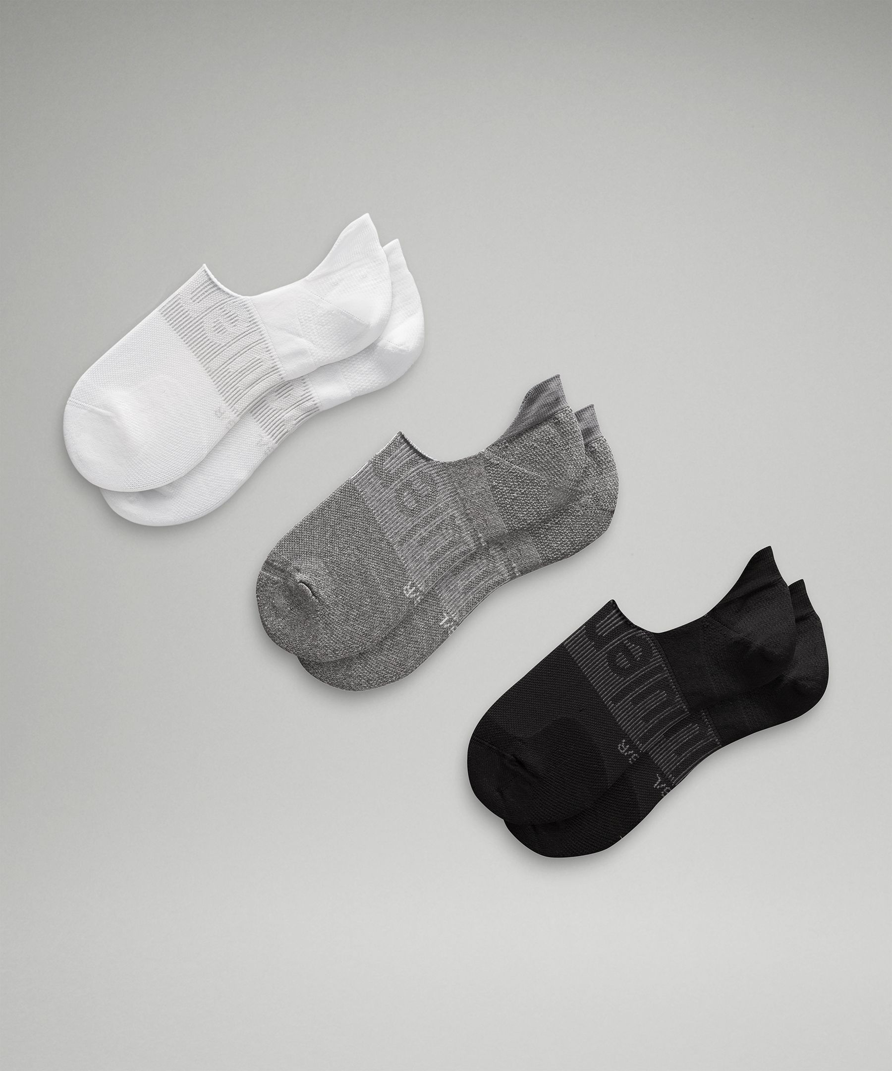 Lululemon Power Stride No-show Socks With Active Grip 3 Pack