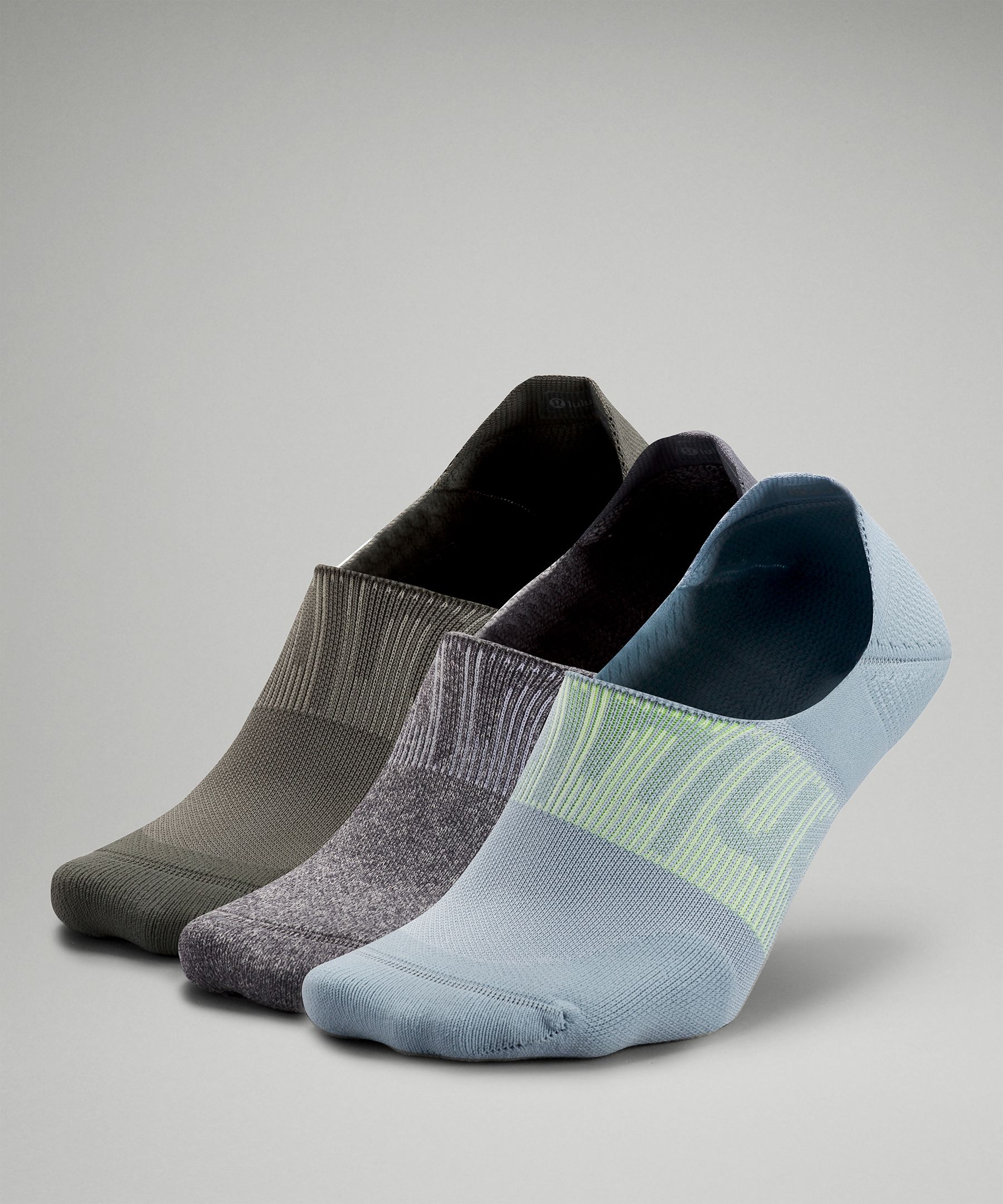 Lululemon Power Stride No-show Socks With Active Grip 3 Pack