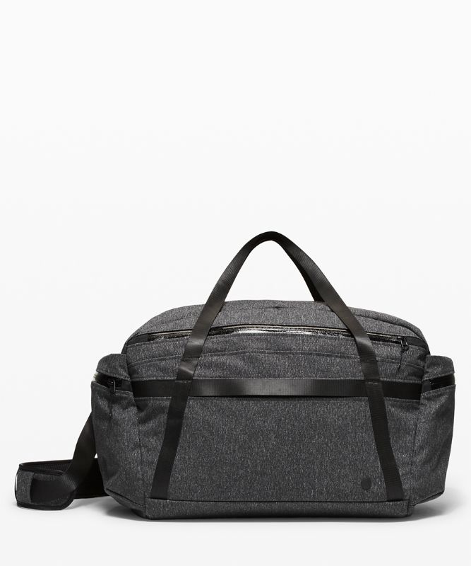 lululemon black running backpack Lululemon Run All Day Padded Black Backpack 16 8.5x6"