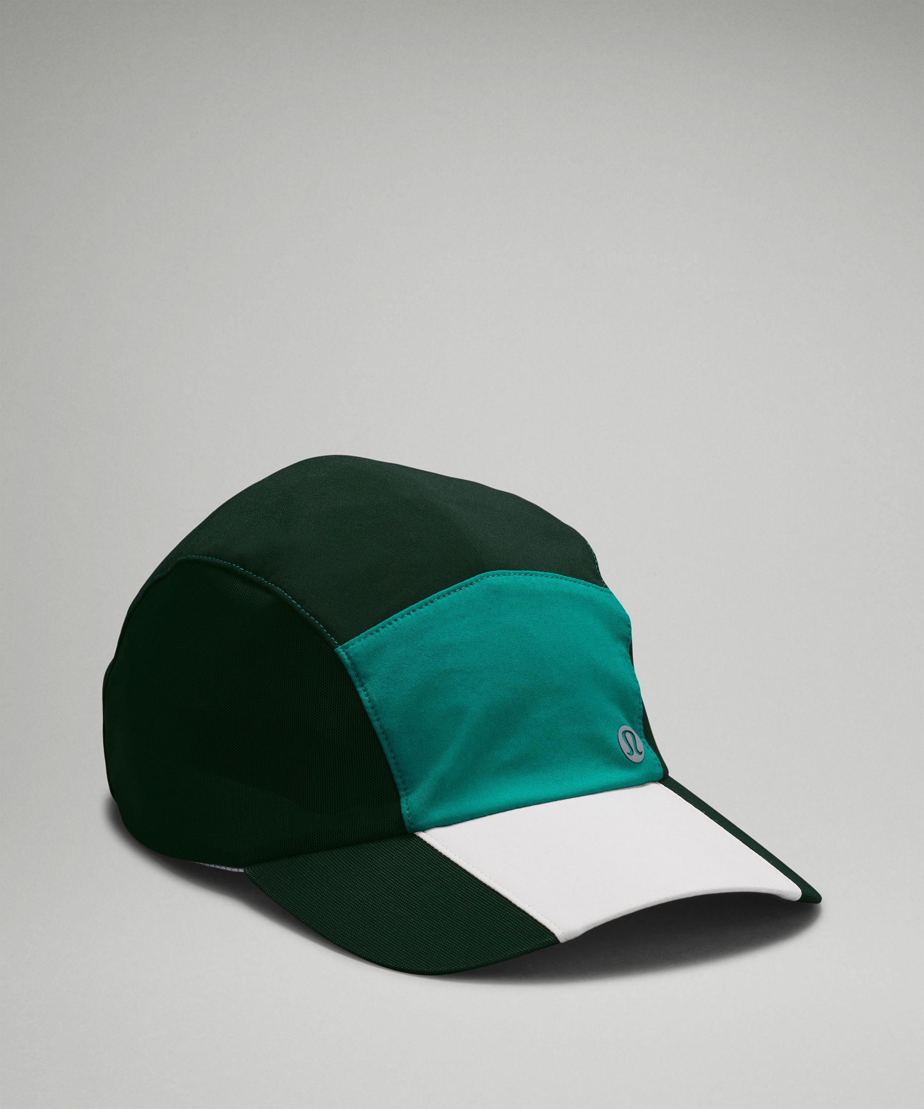 Lululemon Fast And Free Men's Running Hat Elite In Rainforest Green/dove Grey/teal Lagoon