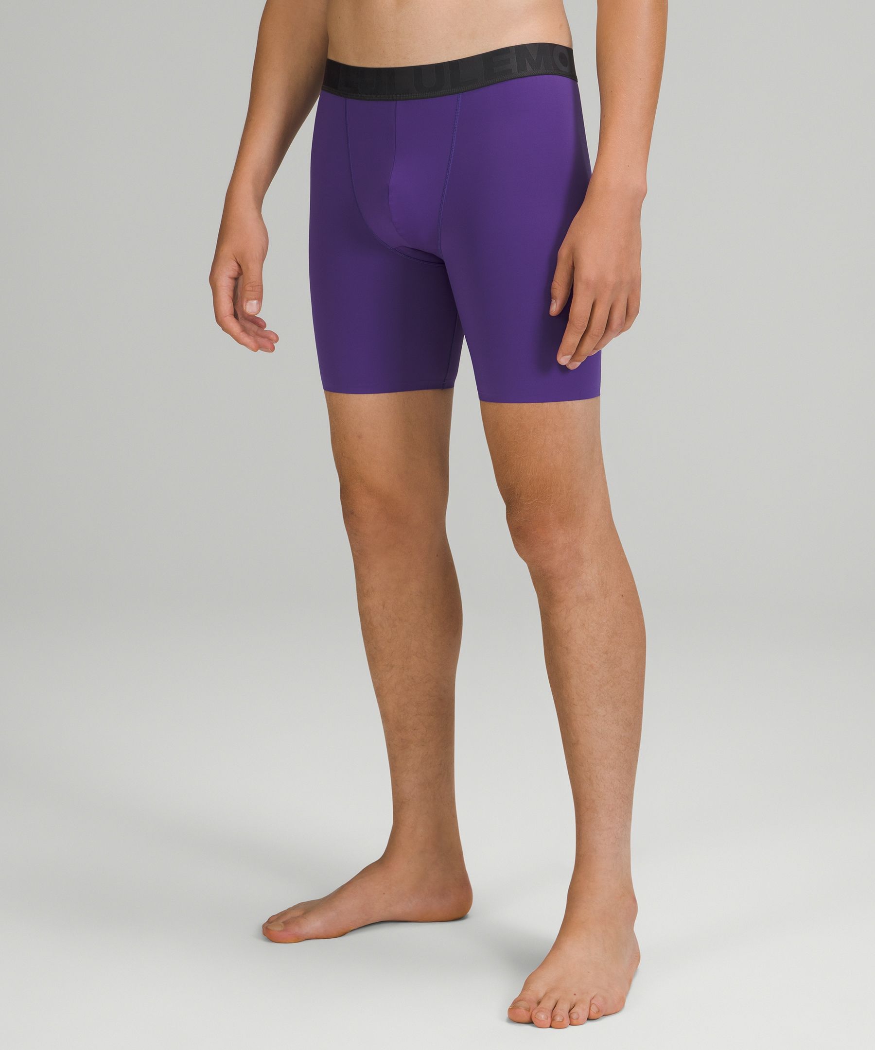 Lululemon Built To Move Boxers 5" In Petrol Purple