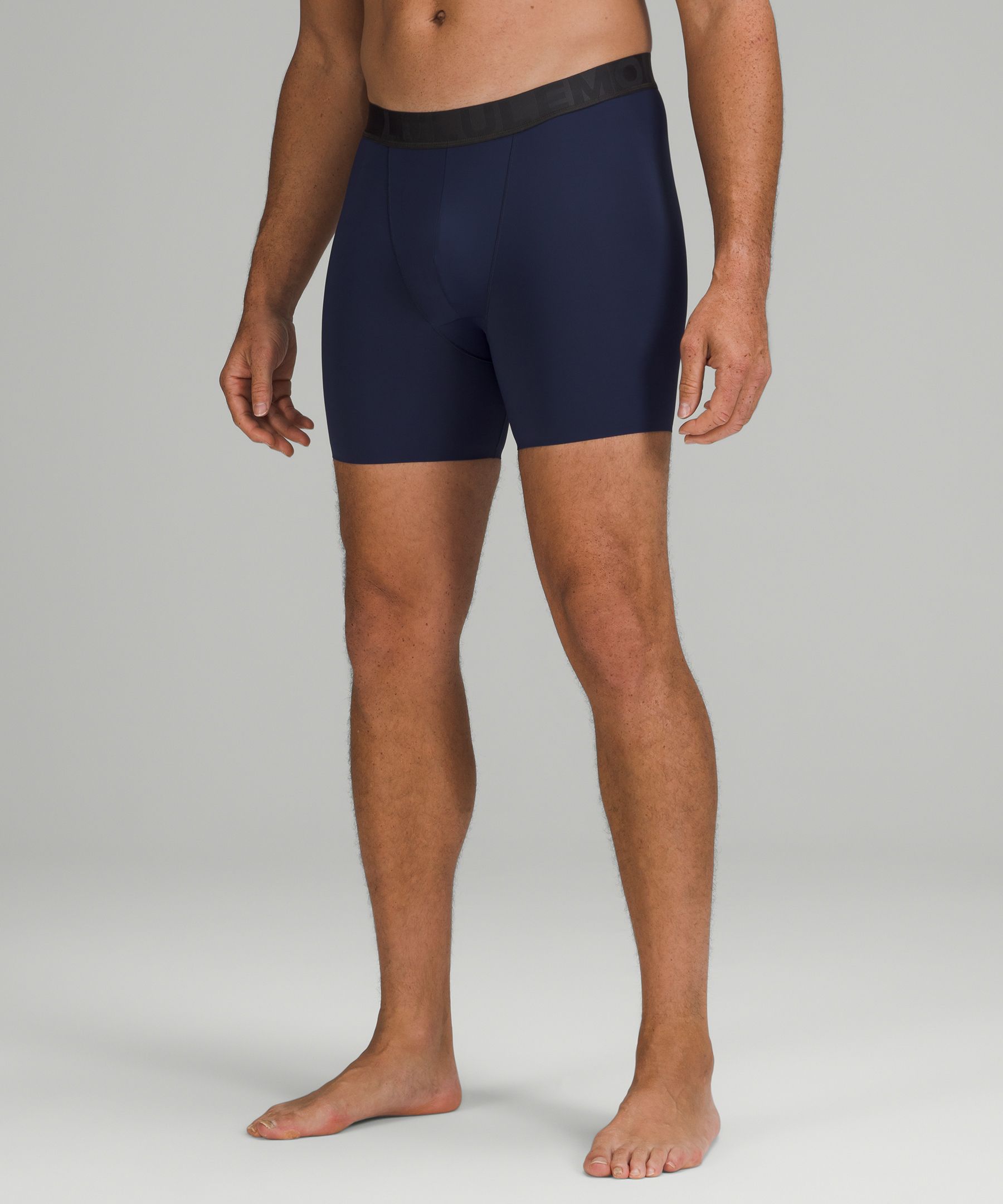 Lululemon Built To Move Boxers 5" In Blue