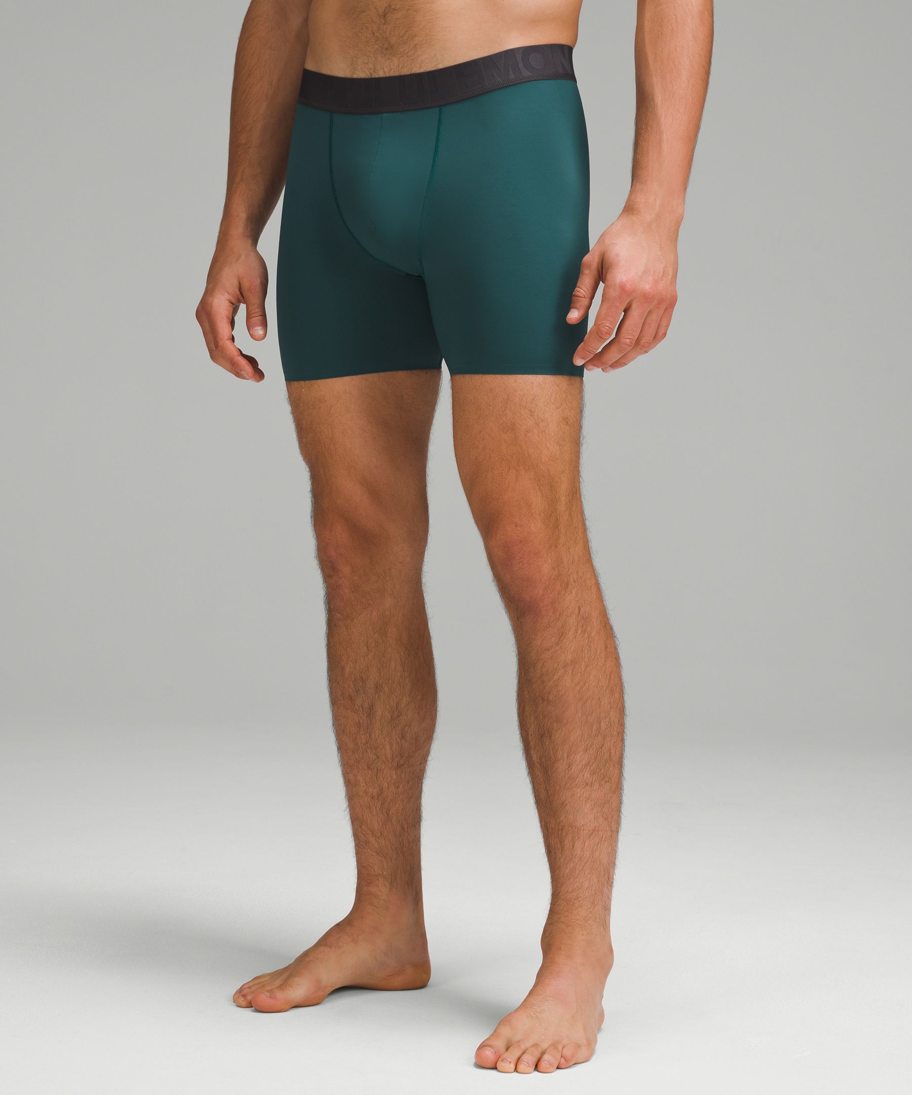 Lululemon Built To Move Boxers 5" In Green