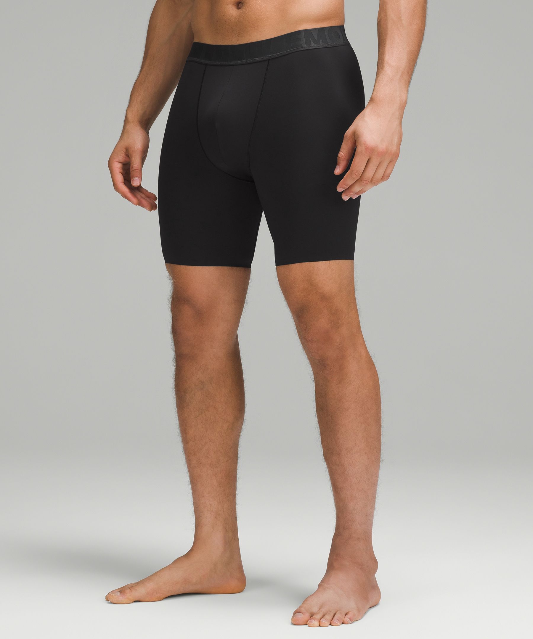 Lululemon Built To Move Long Boxers 7" In Black