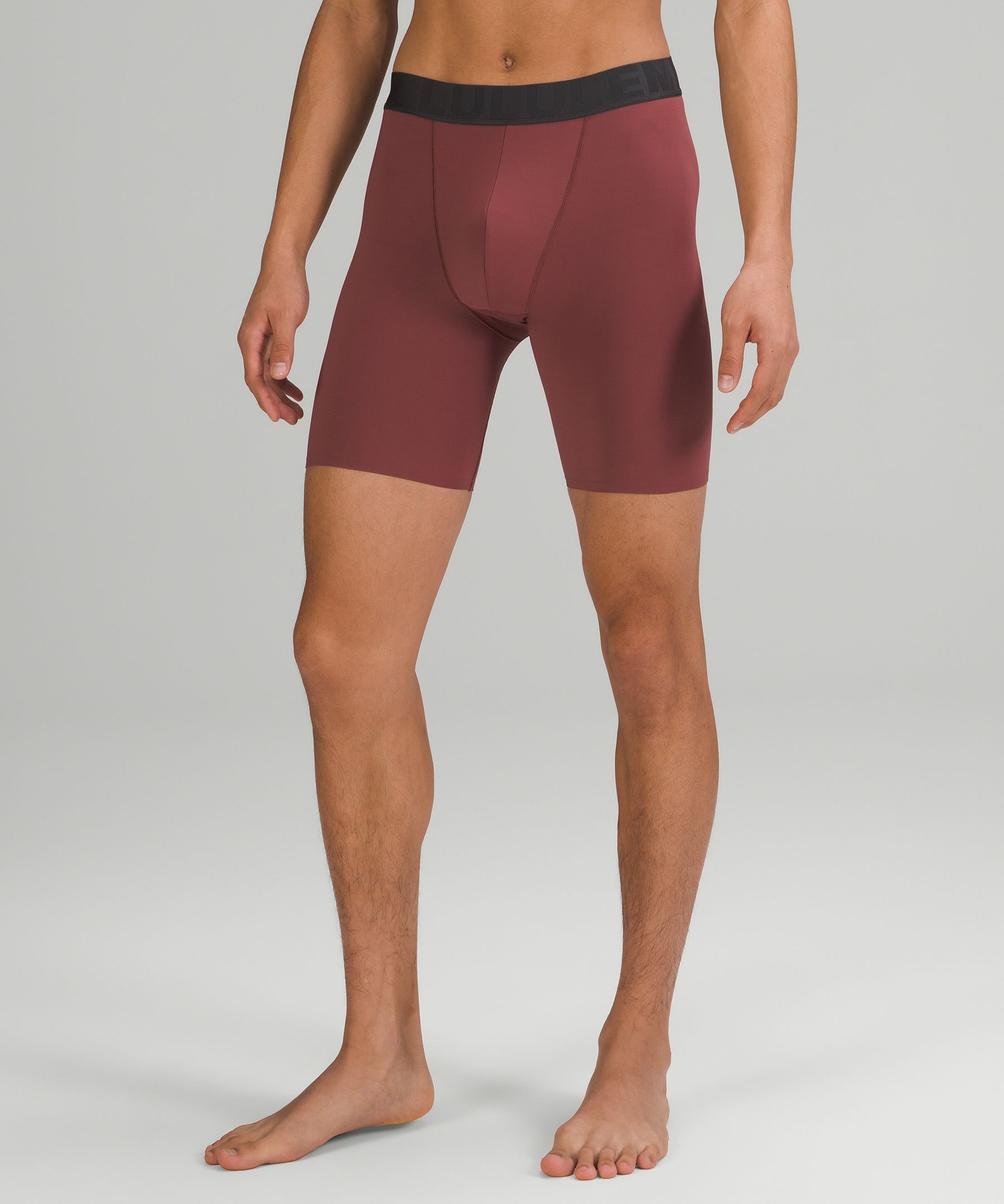 Lululemon Built To Move Boxers 7" In Smoky Red