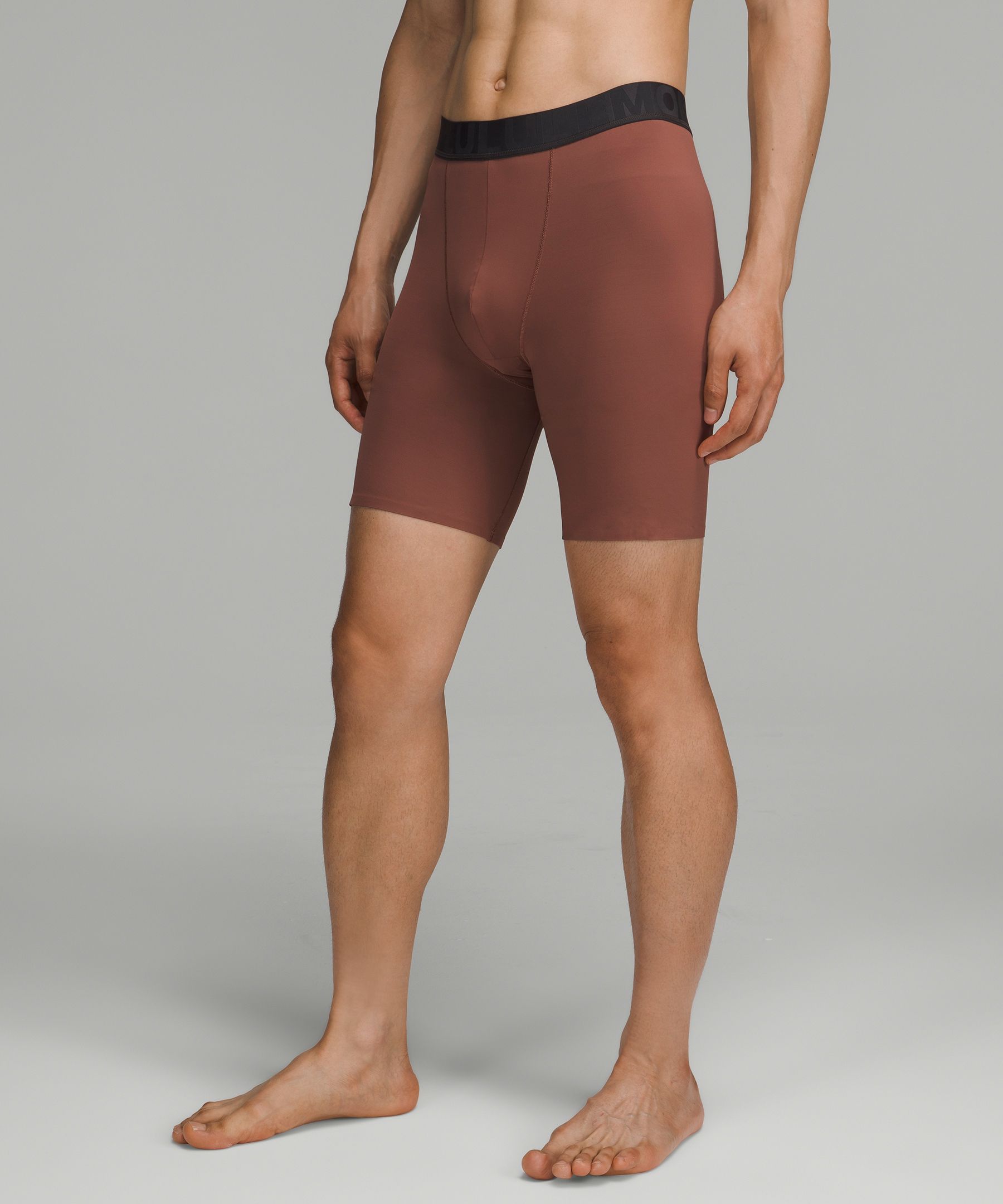 Lululemon Built To Move Long Boxers 7" In Smoky Topaz