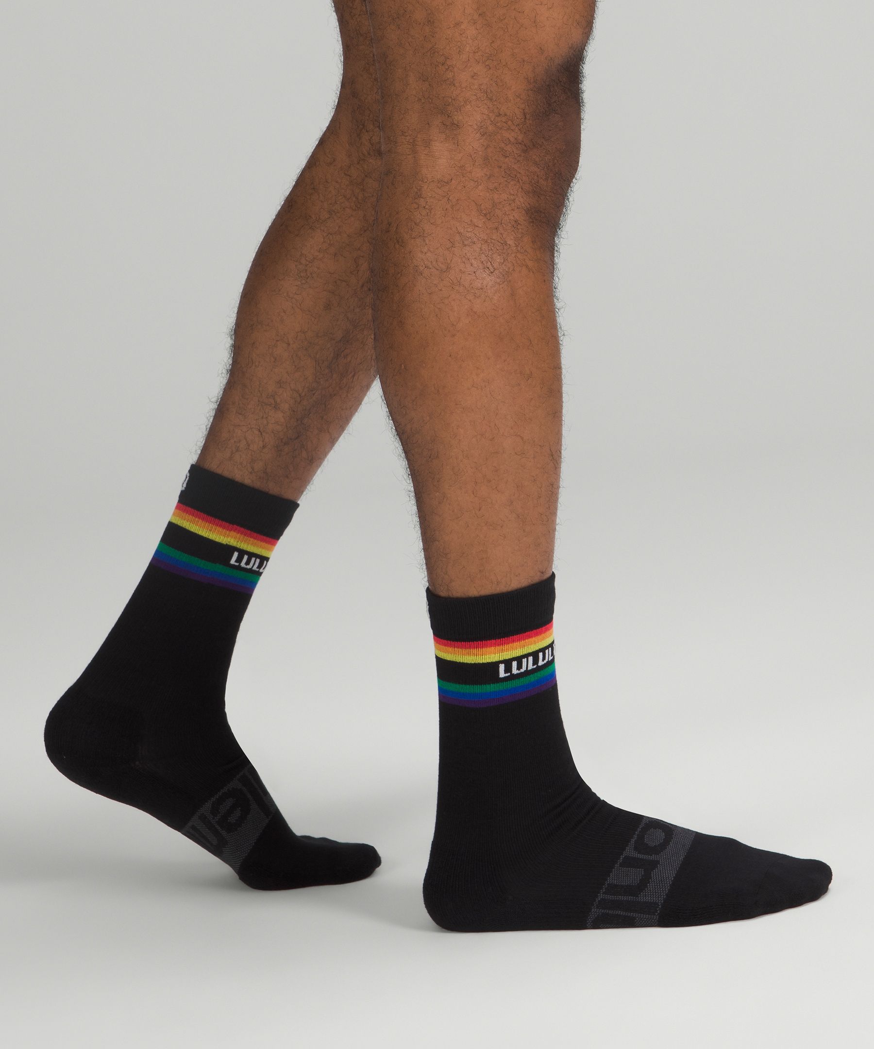 Varsity Stripe Crew Sock - Nero