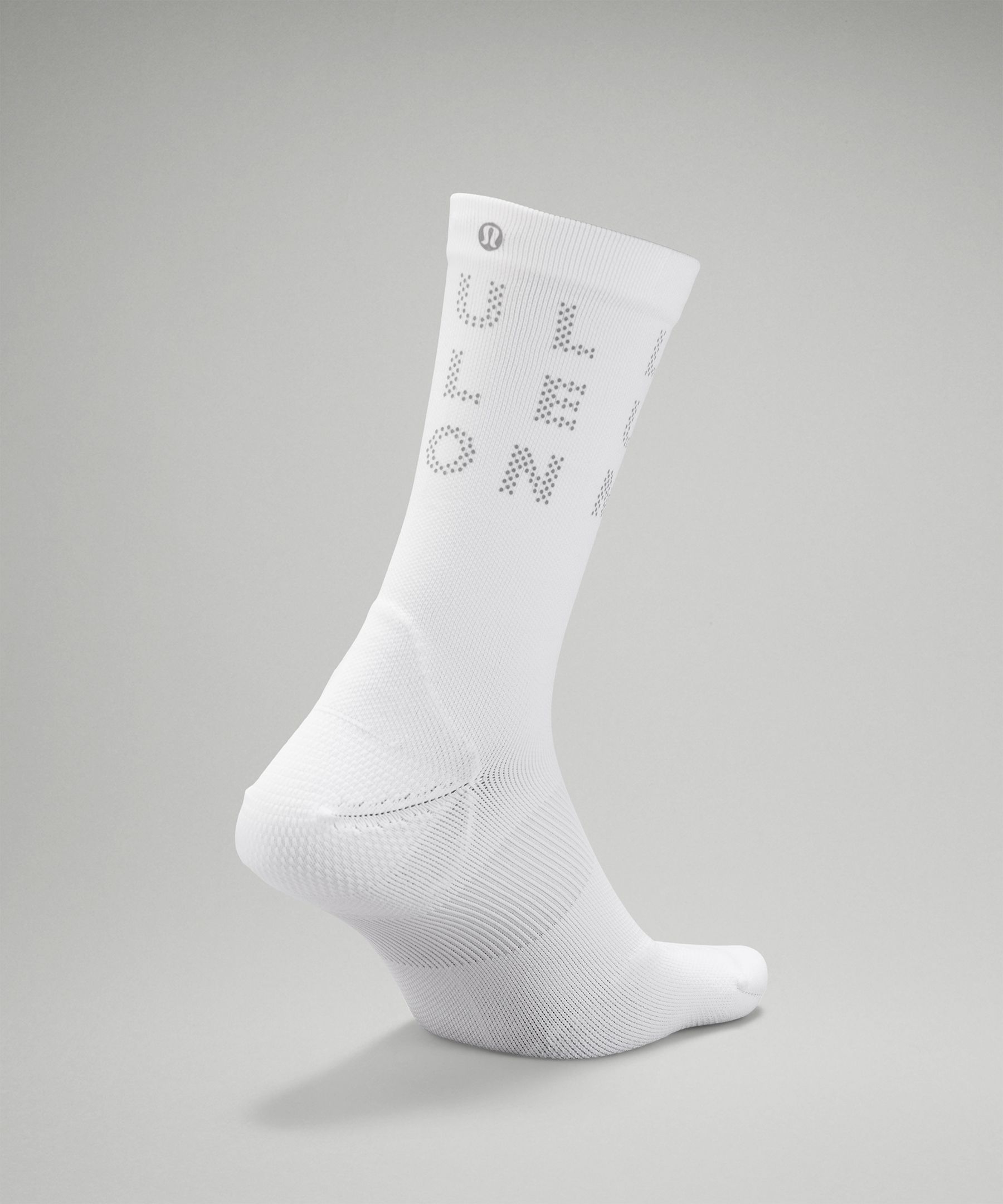 Shop Lululemon Power Stride Crew Socks Reflective