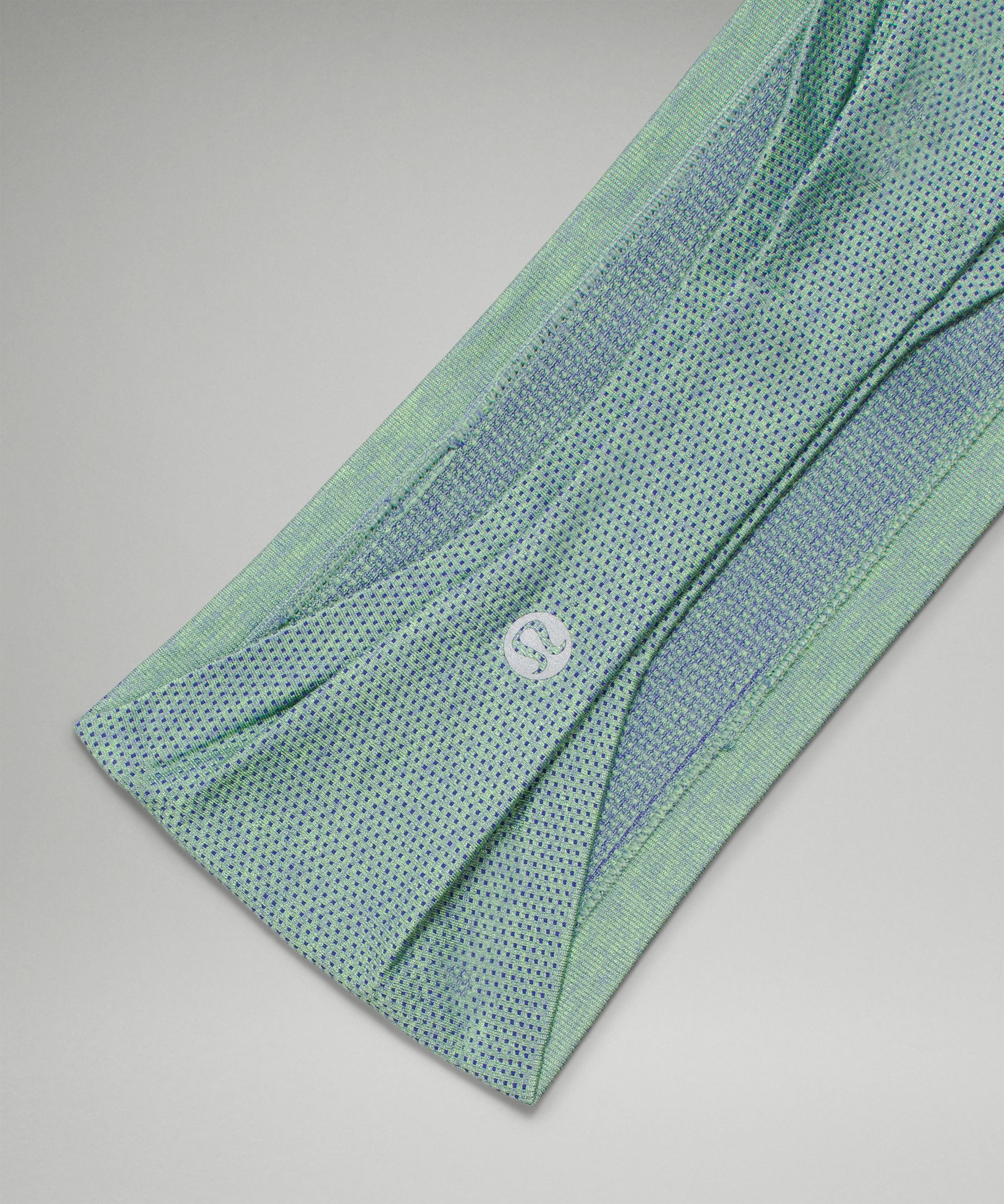 Lululemon Metal Vent Tech Headband In Charged Indigo/scream Green Light