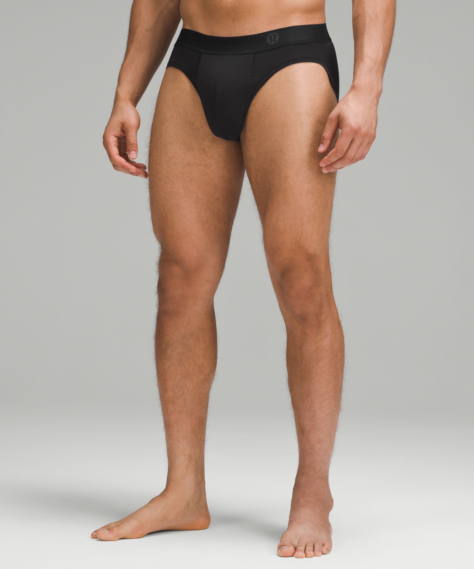 Lululemon Always In Motion Briefs With Fly In Black