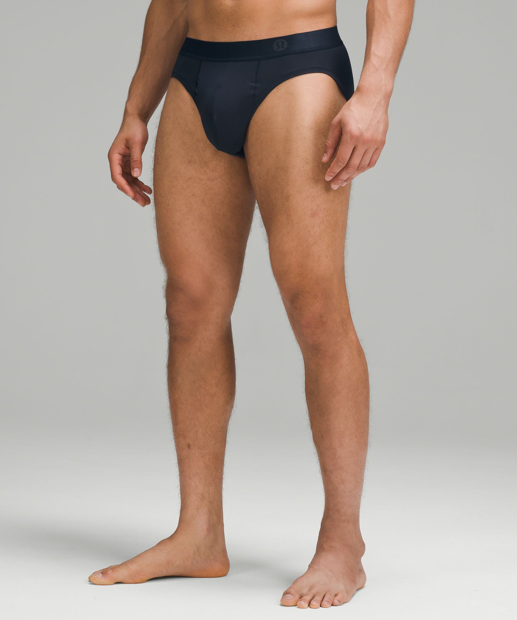 Lululemon Always In Motion Briefs With Fly In Classic Navy