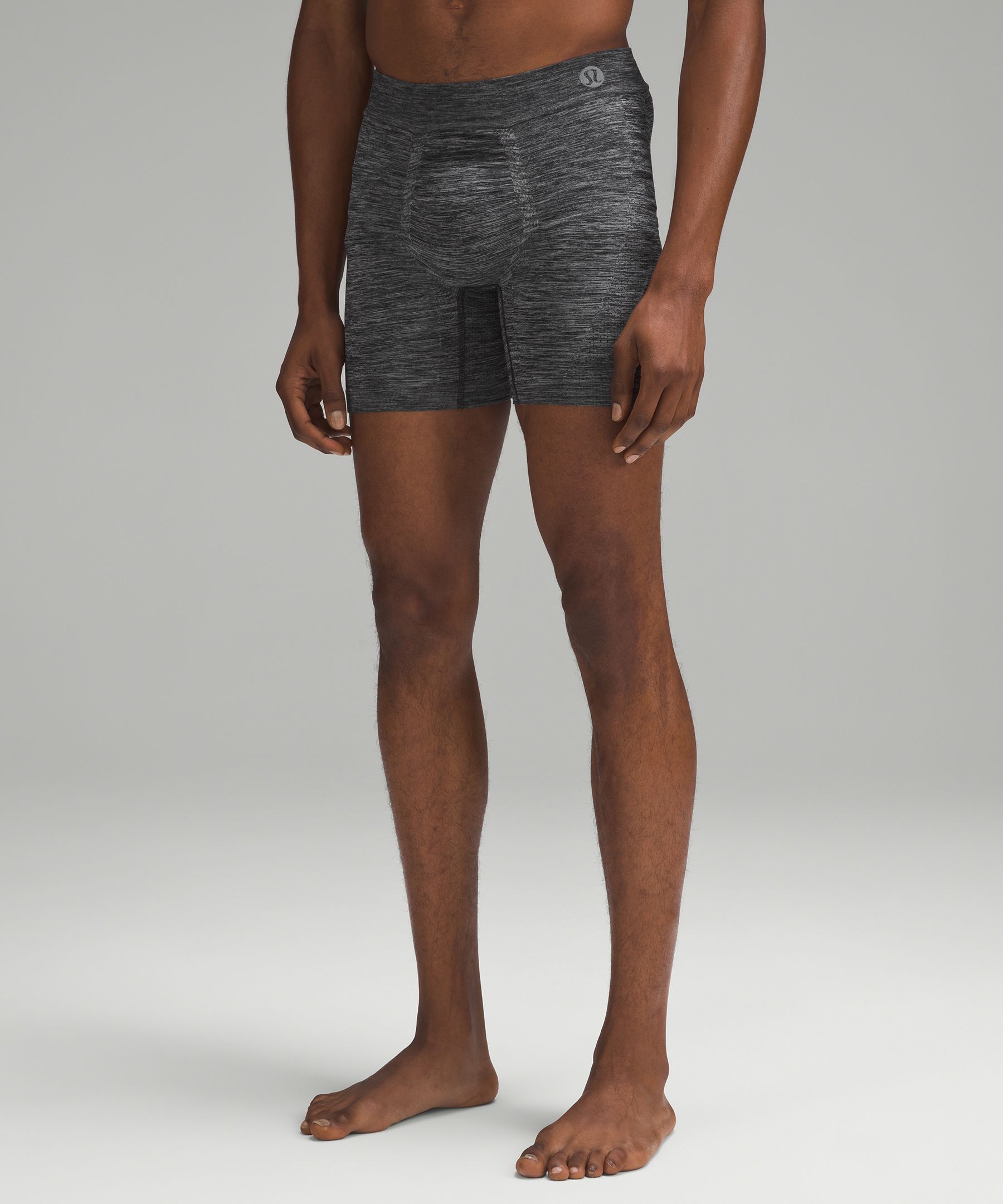 lululemon AIM Boxer - 5 - Heathered Core Medium Grey, Underwear