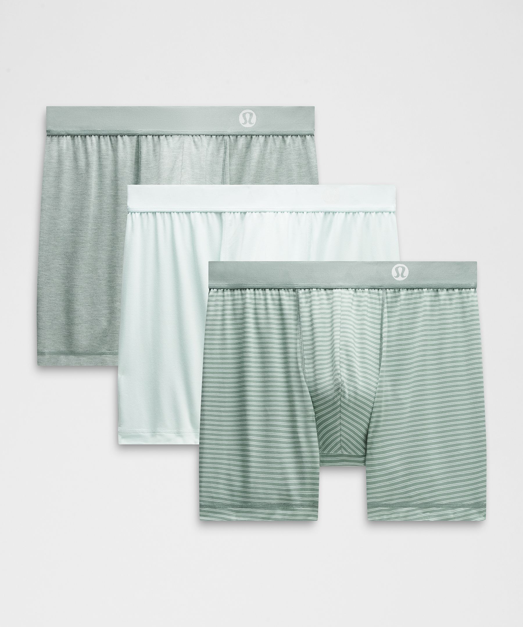 Always In Motion Boxer 5" 3 Pack - Mint Breeze