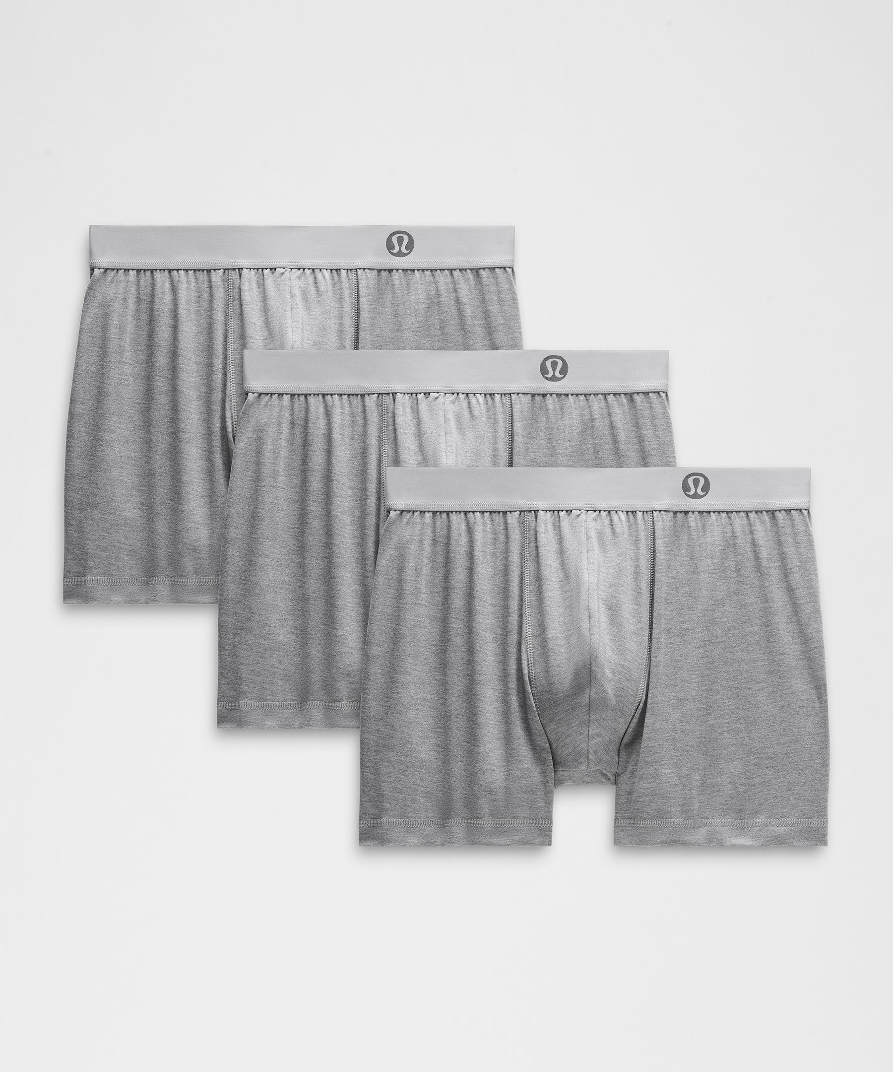 Always In Motion Boxer 5" 3 Pack - Grey