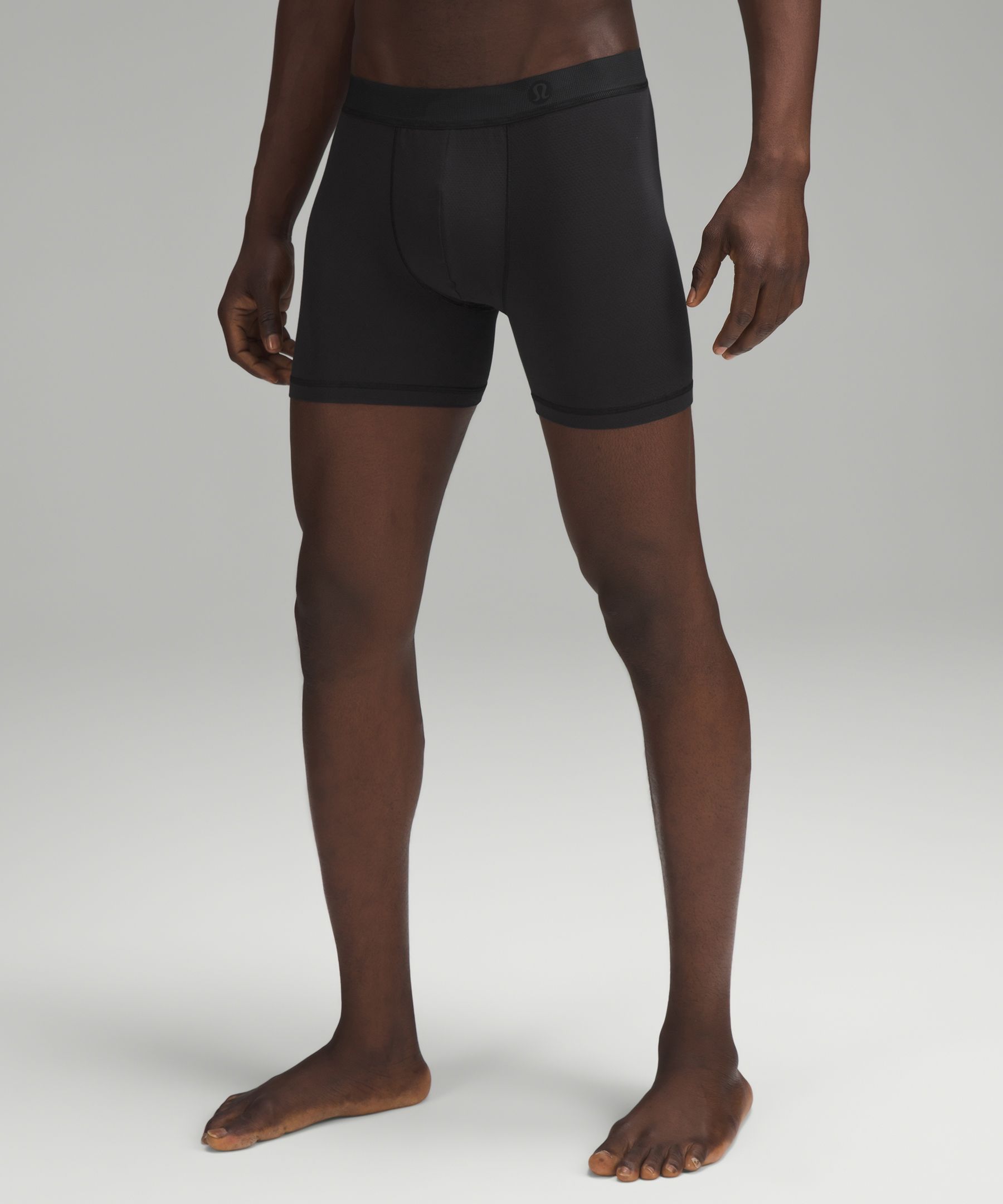lululemon AIM Boxer - 5 - Heathered Core Medium Grey, Underwear