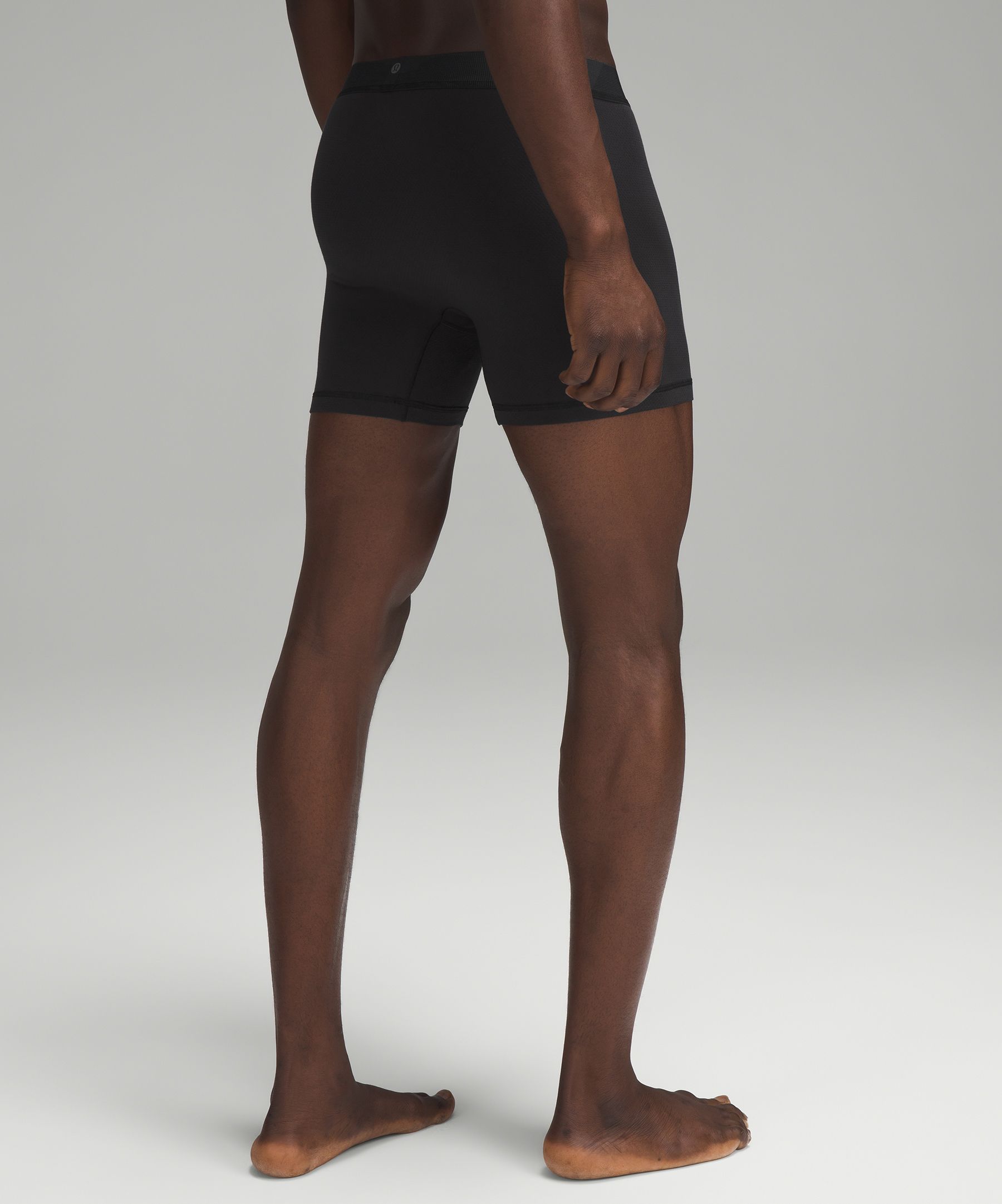 Shop Lululemon Always In Motion Mesh Boxers 5" In Black