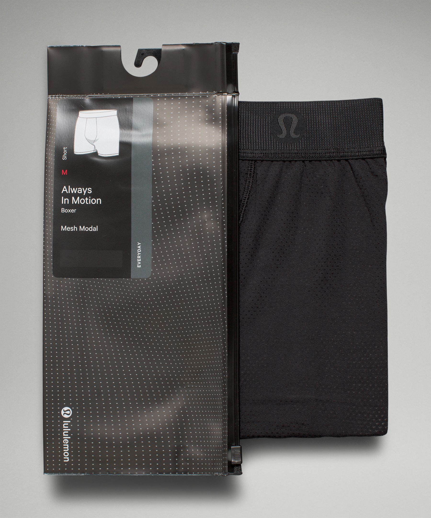 Shop Lululemon Always In Motion Mesh Boxers 5" In Black